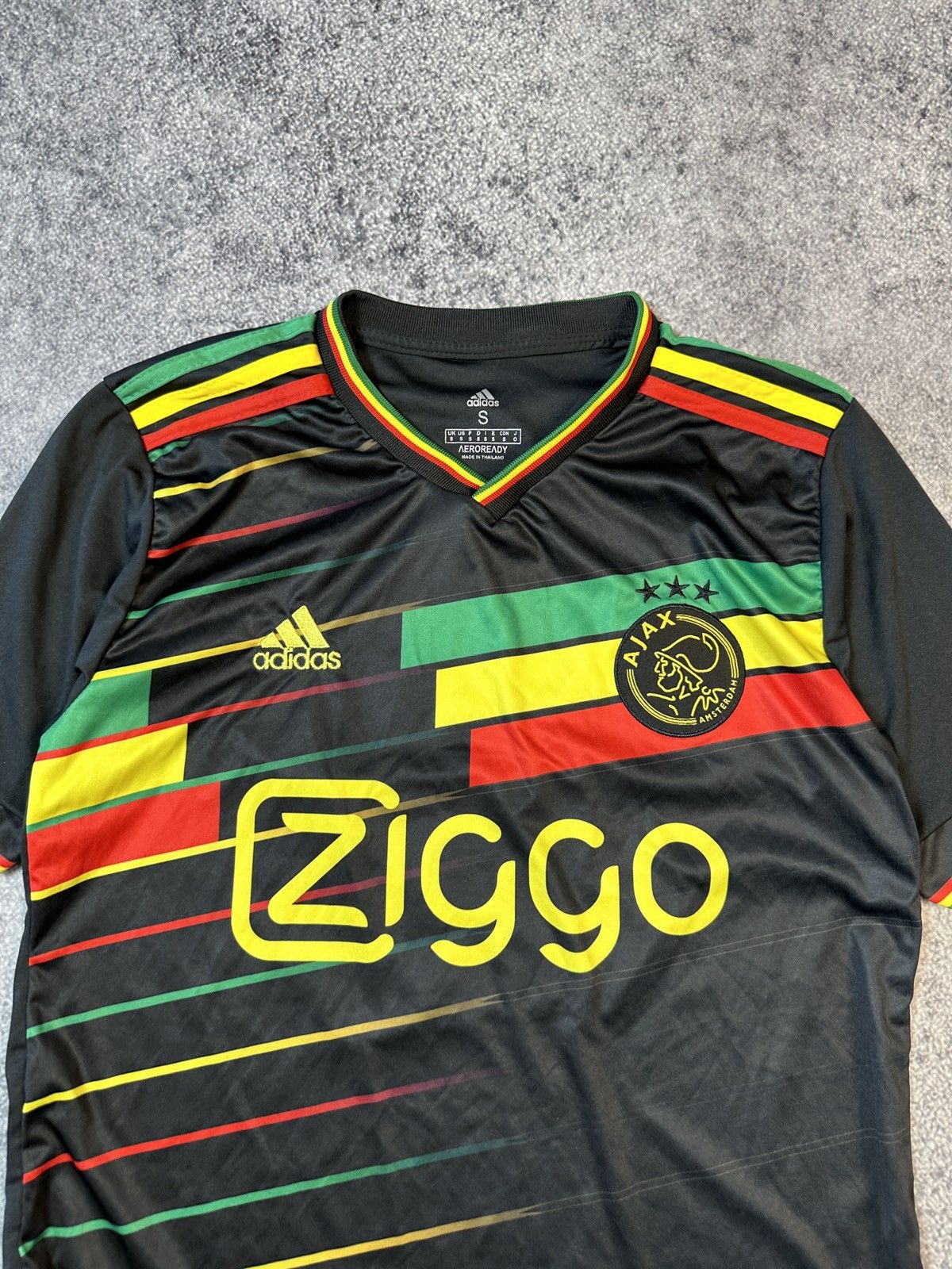 Bob Marley Adidas Ajax Bob Marley Soccer Jersey Streetwear Rare S Y2K Size US S / EU 44-46 / 1 - 2 Thumbnail