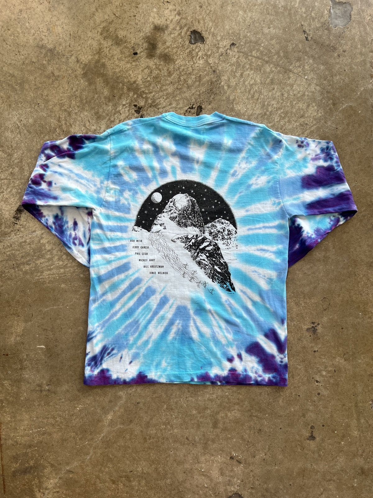 Band Tees Vintage 90s Grateful Dead Skiing Skeleton Mountain Tee XL Size US XL / EU 56 / 4 - 5 Thumbnail