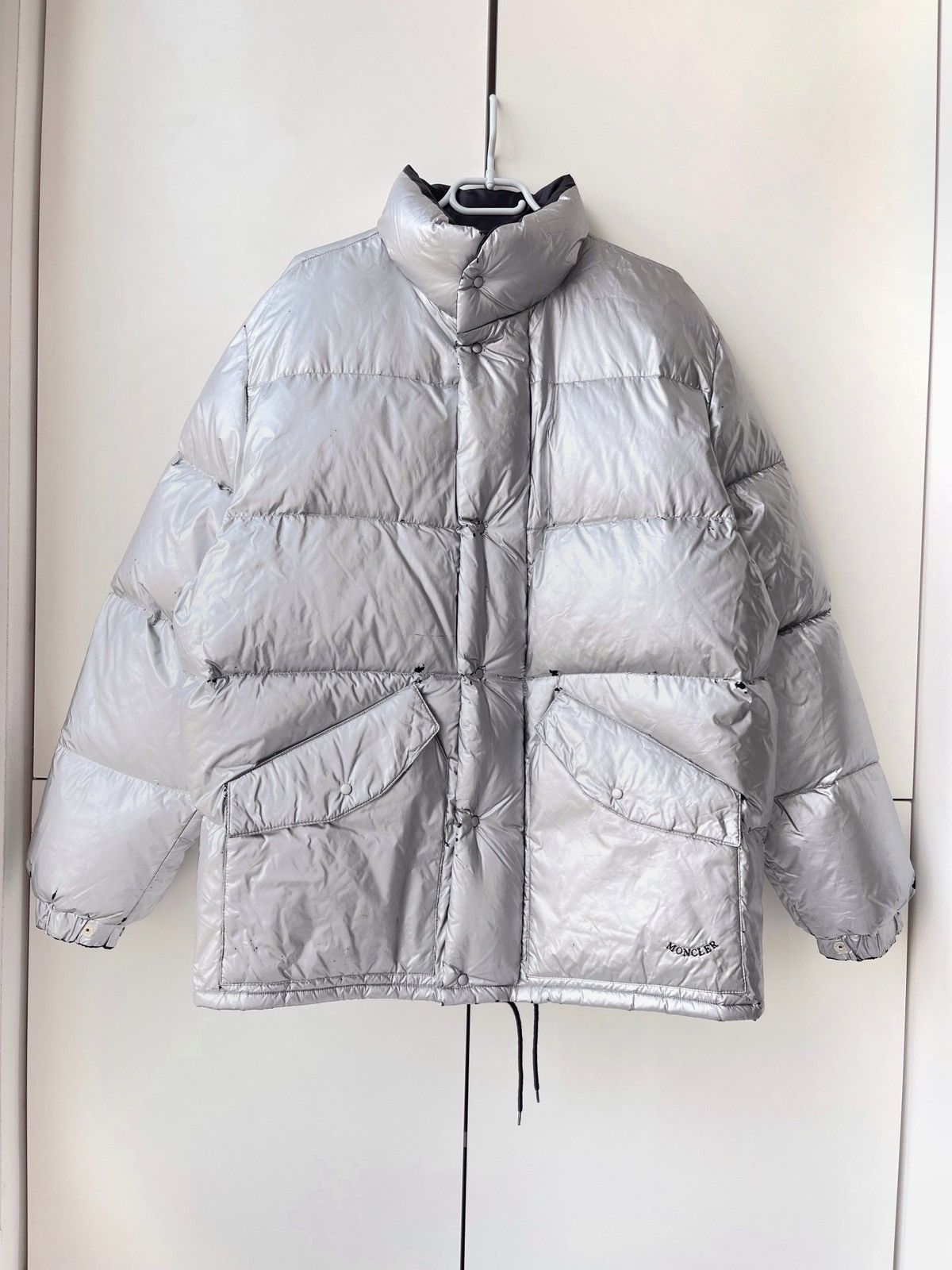 Moncler Vintage Moncler Grenoble Silver Puffer Jacket Down 90’s Size US L / EU 52-54 / 3 - 4 Thumbnail