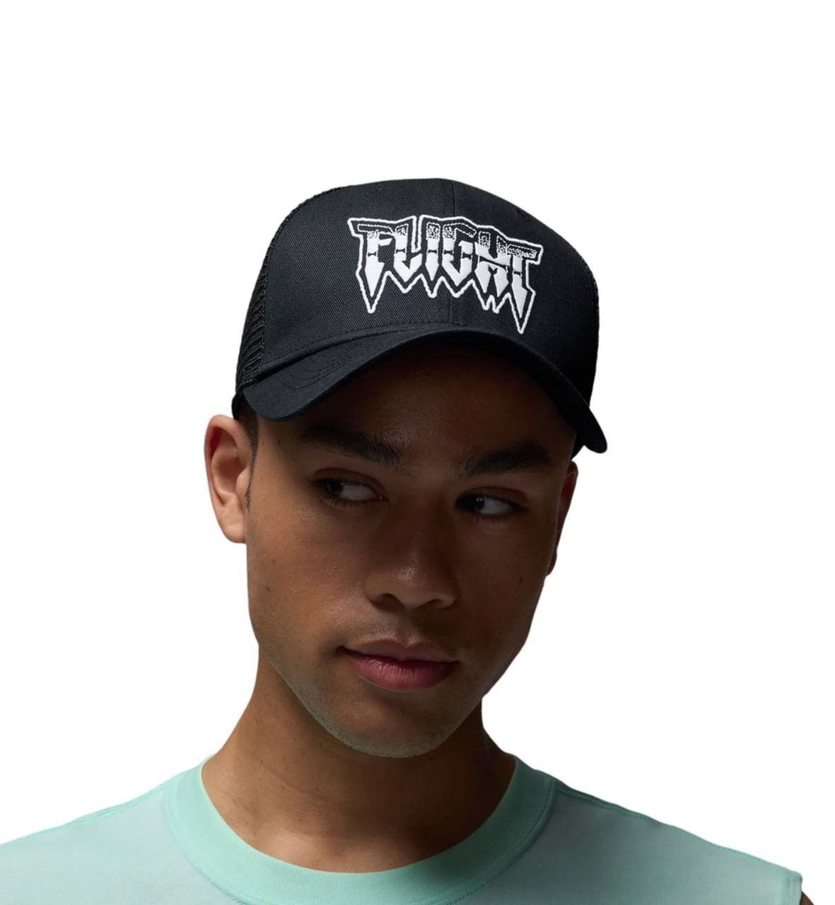 Nike Nike Air Jordan Flight Rise Trucker Hat Mesh Curved Brim M/L Size ONE SIZE - 12 Thumbnail