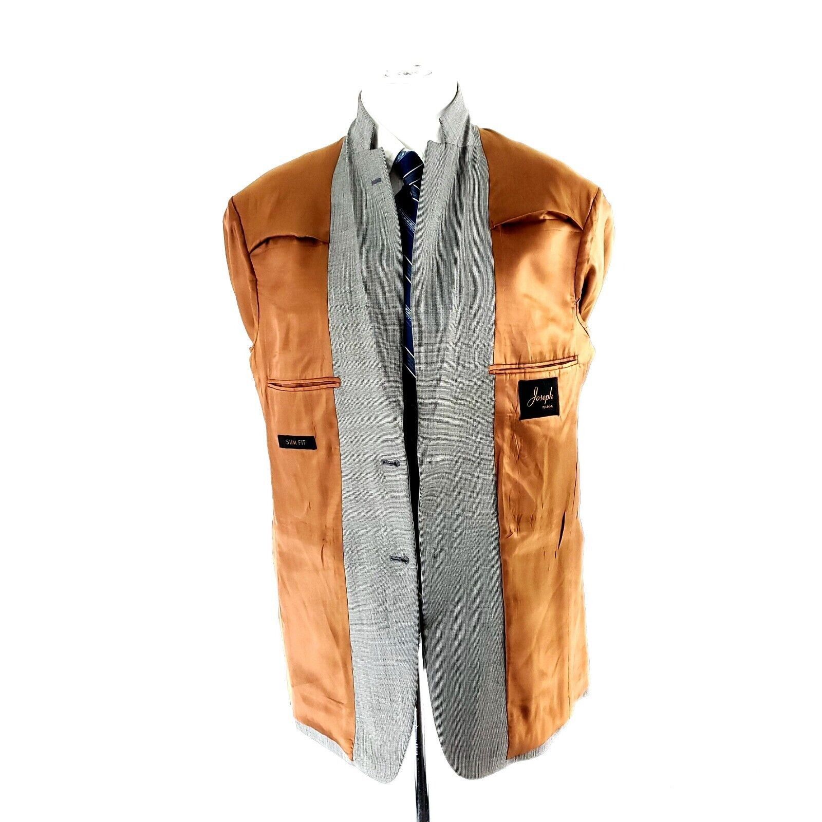 Jos. A. Bank Joseph Jos A Bank Wool 2 Button Blazer 38R Gray Star Check T Size 38R - 11 Thumbnail
