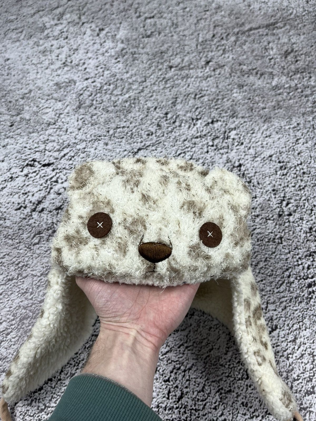 Vintage Y2K Ushanka Hat Trapper Hat Cute Winter animal face Size ONE SIZE - 2 Thumbnail