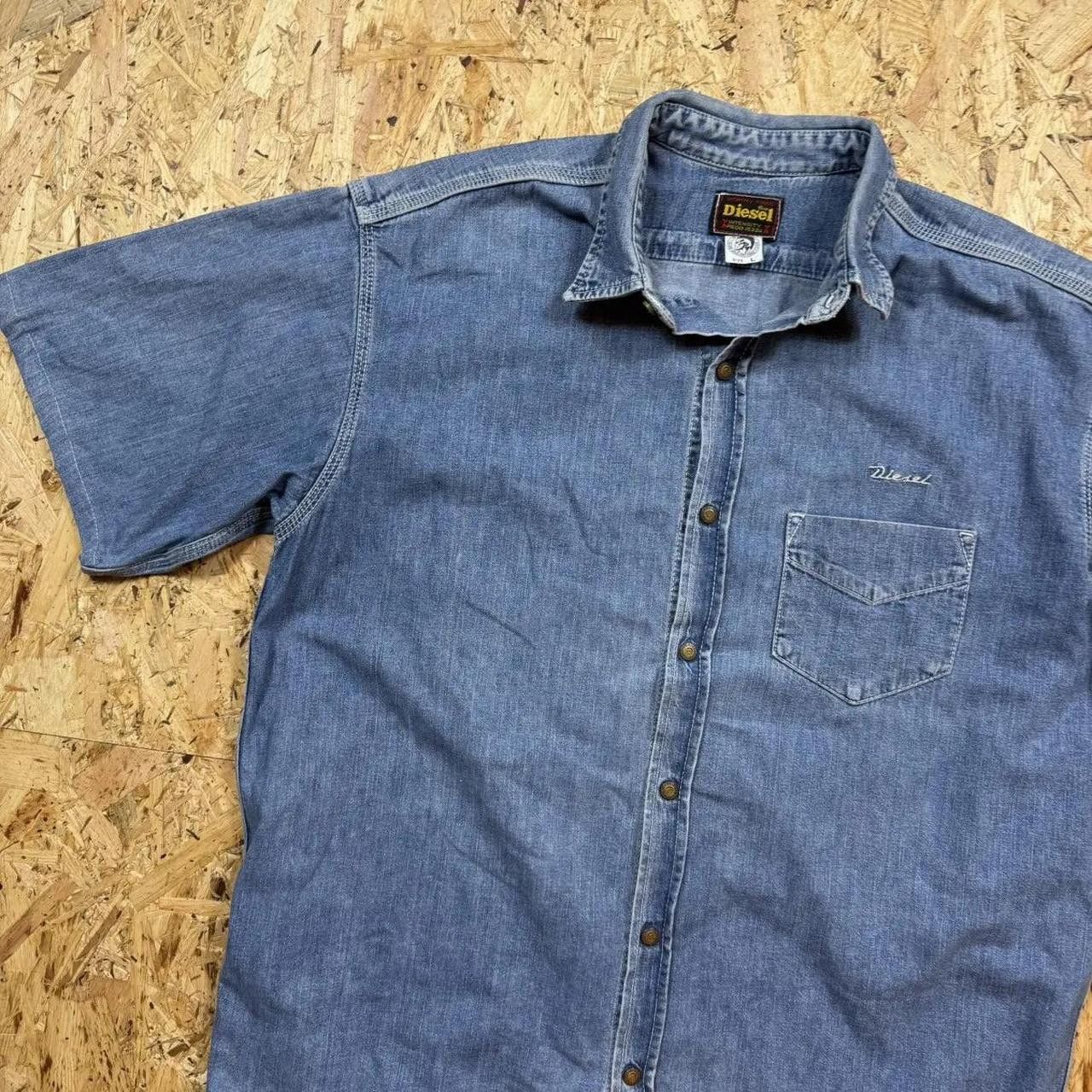 Diesel Diesel Vintage Shirt Button Up Blue Size US L / EU 52-54 / 3 - 4 Thumbnail