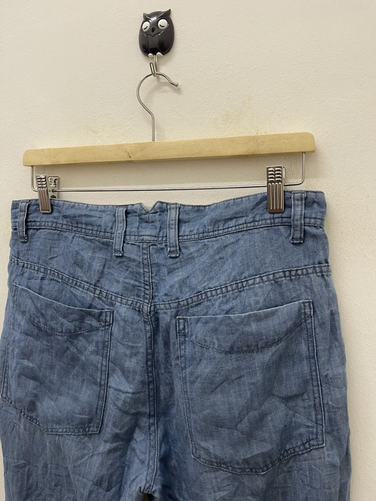 Katharine Hamnett London Rare Vintage KATHARINE HAMNETT LONDON Cotton Linen Pant Size US 30 / EU 46 - 6 Thumbnail