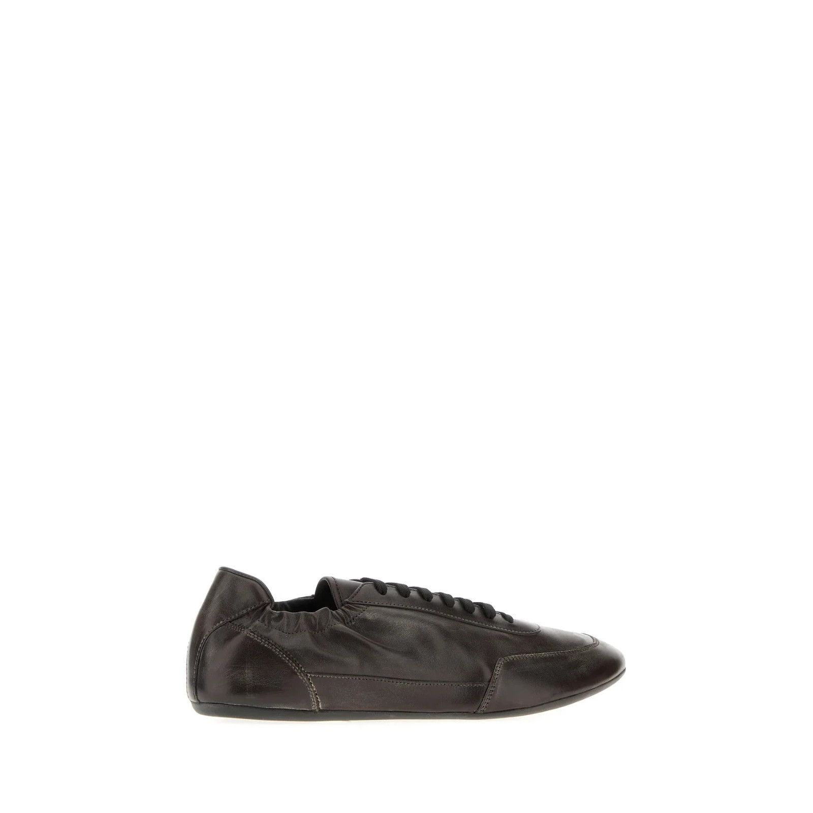 Prada PRADA Collapse Dark Brown Leather Sneakers New And Authentic Size US 8 / EU 41 - 3 Thumbnail