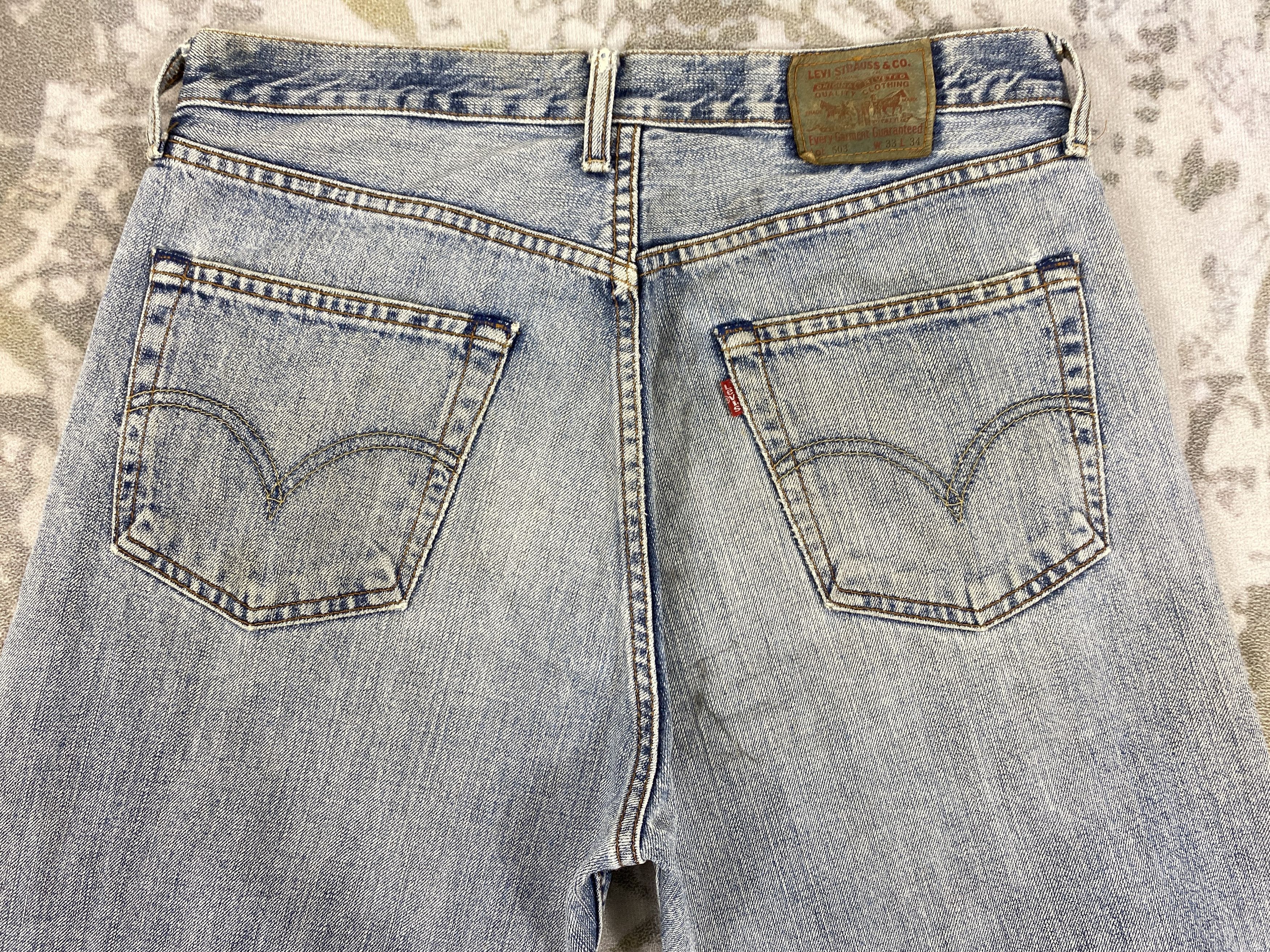 Levi's Light Wash Vintage Levi's 503 Jeans 32x30.5 Denim -SJ170 Size US 32 / EU 48 - 4 Thumbnail