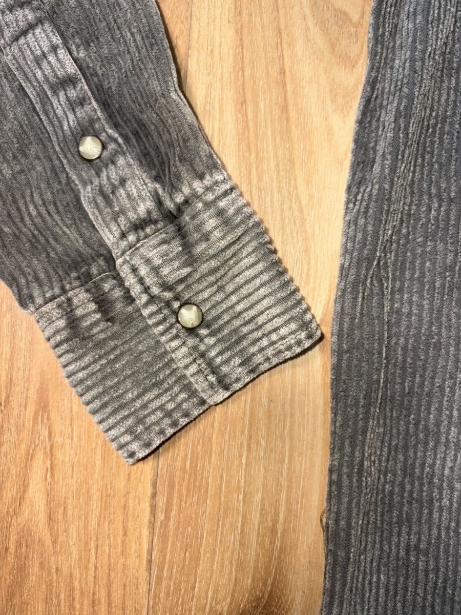Polo Ralph Lauren Polo Ralph Lauren Faded Charcoal Corduroy Western Shirt Size US XL / EU 56 / 4 - 4 Thumbnail