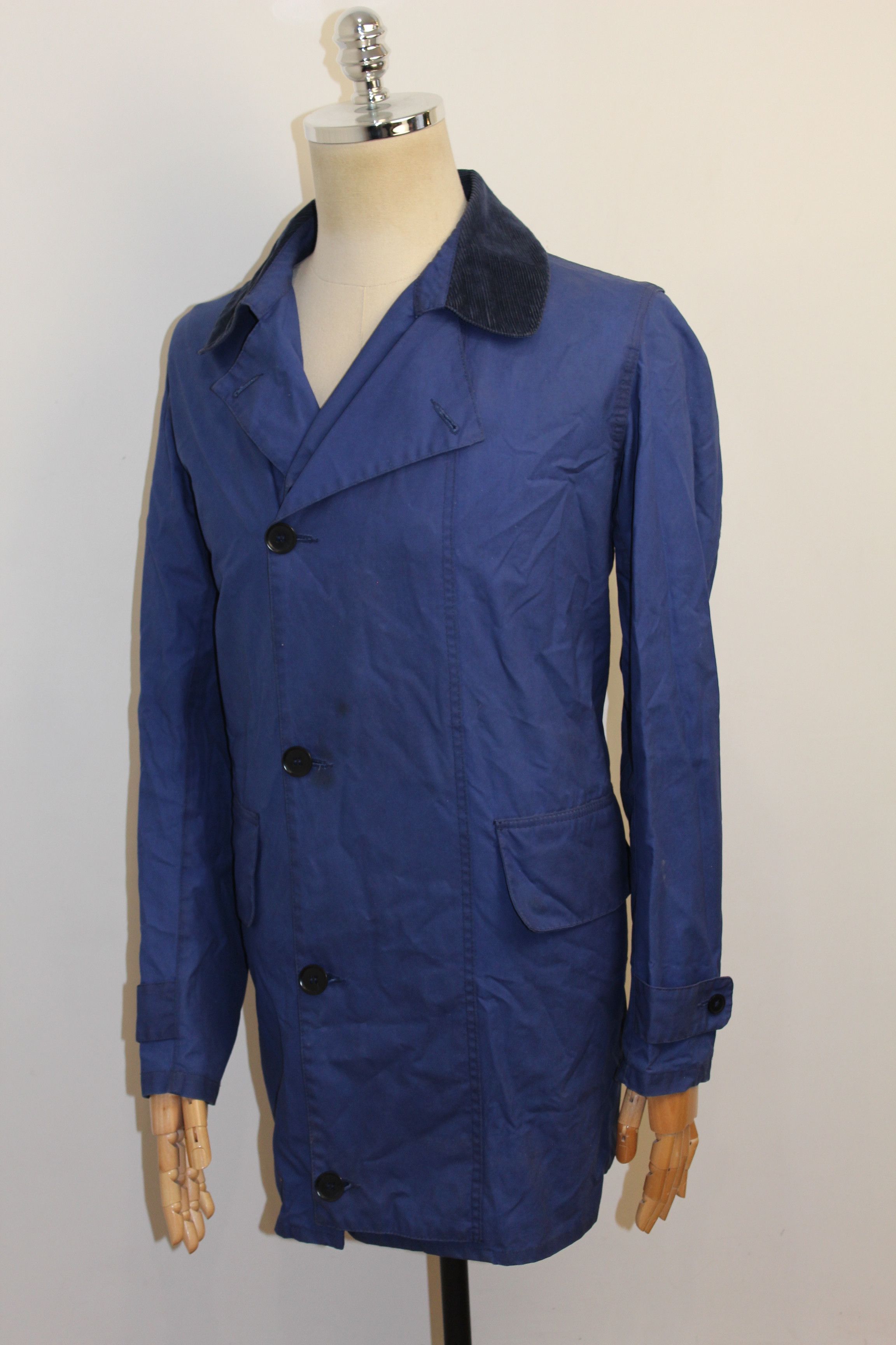 Barbour BARBOUR Norton&Sons Stanope Too Blue Trench Jacket Size US M / EU 48-50 / 2 - 3 Thumbnail