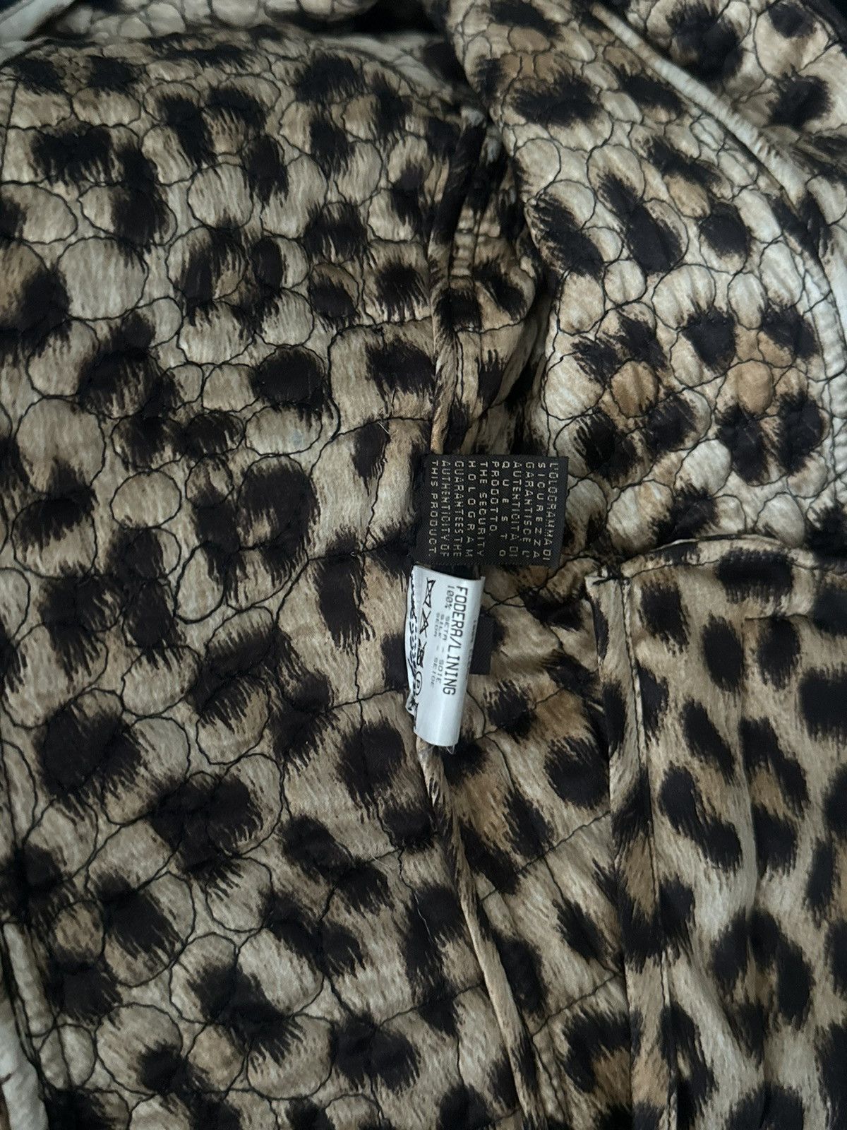Roberto Cavalli Runway Roberto Cavalli leather jacket leopard silk lining Size S / US 4 / IT 40 - 4 Thumbnail