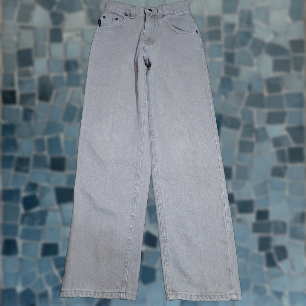 Lee VINTAGE Lee Jeans Women's Tapered Denim Light Blue 24x27 USA 90s Size 26" / US 2 / IT 38 - 1 Thumbnail