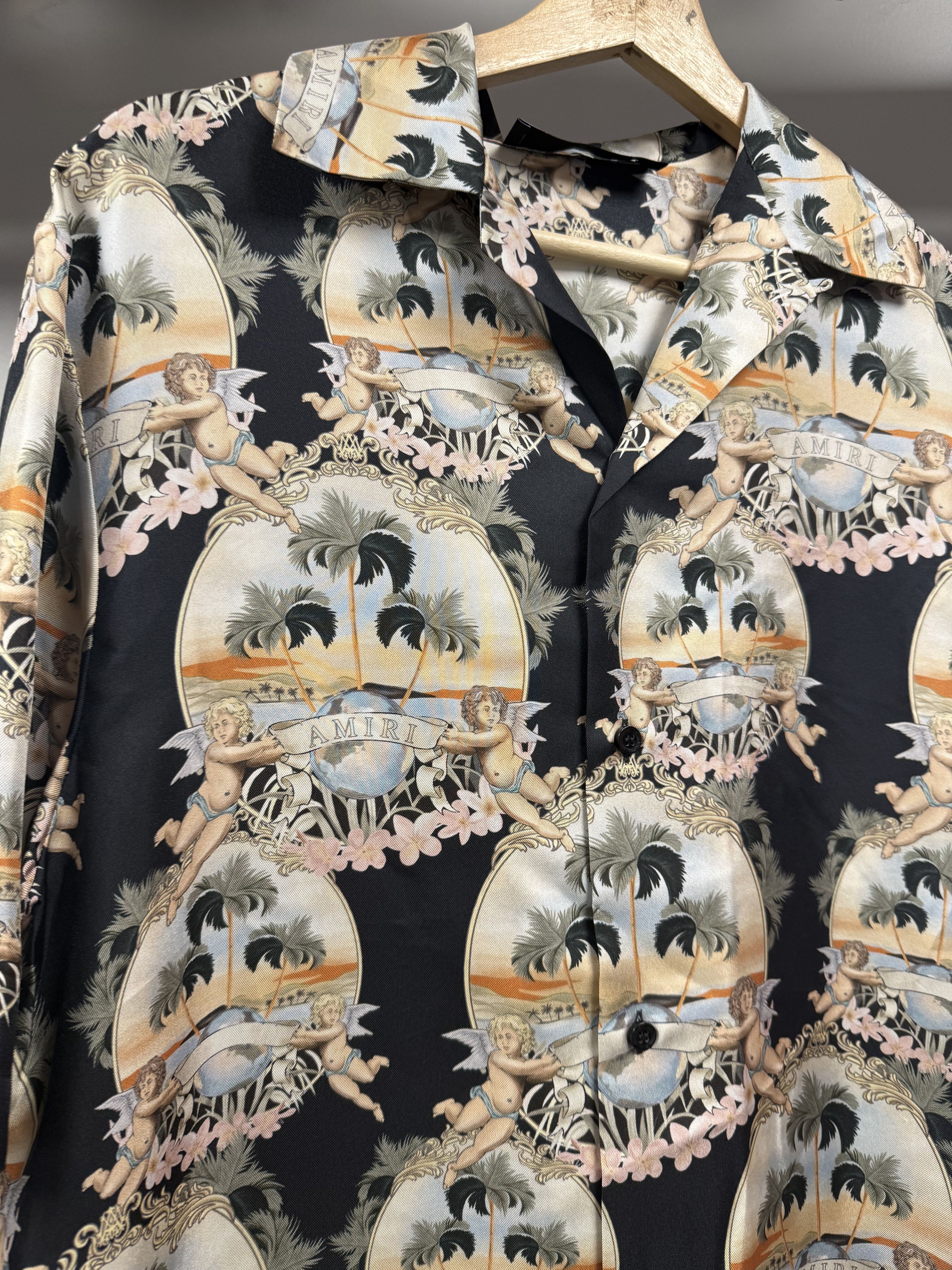 Amiri Amiri Silk Cherub Shirt - M Size US M / EU 48-50 / 2 - 3 Thumbnail