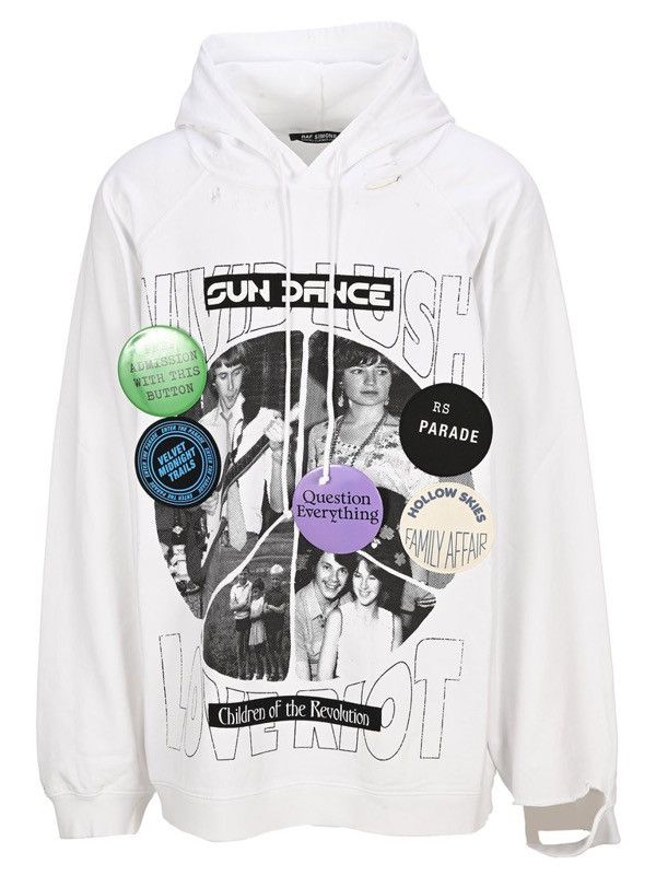 Raf Simons Raf Simons SS2021 'Sun Dance' Distresses Hoodie OVERSIZED Size US S / EU 44-46 / 1 - 2 Thumbnail