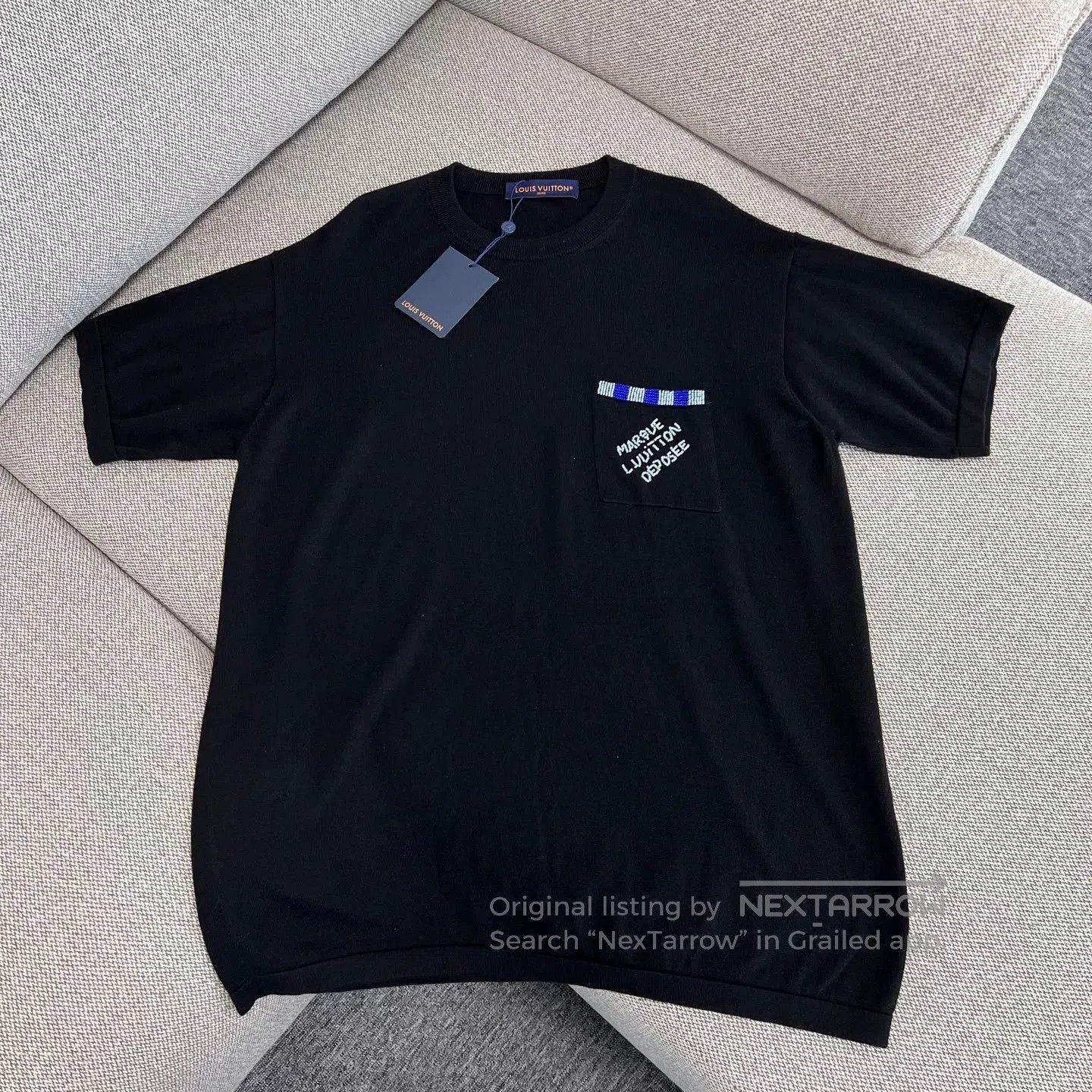 Louis Vuitton Louis Vuitton Beaded Logo Knit Short. Size US XL / EU 56 / 4 - 1 Thumbnail