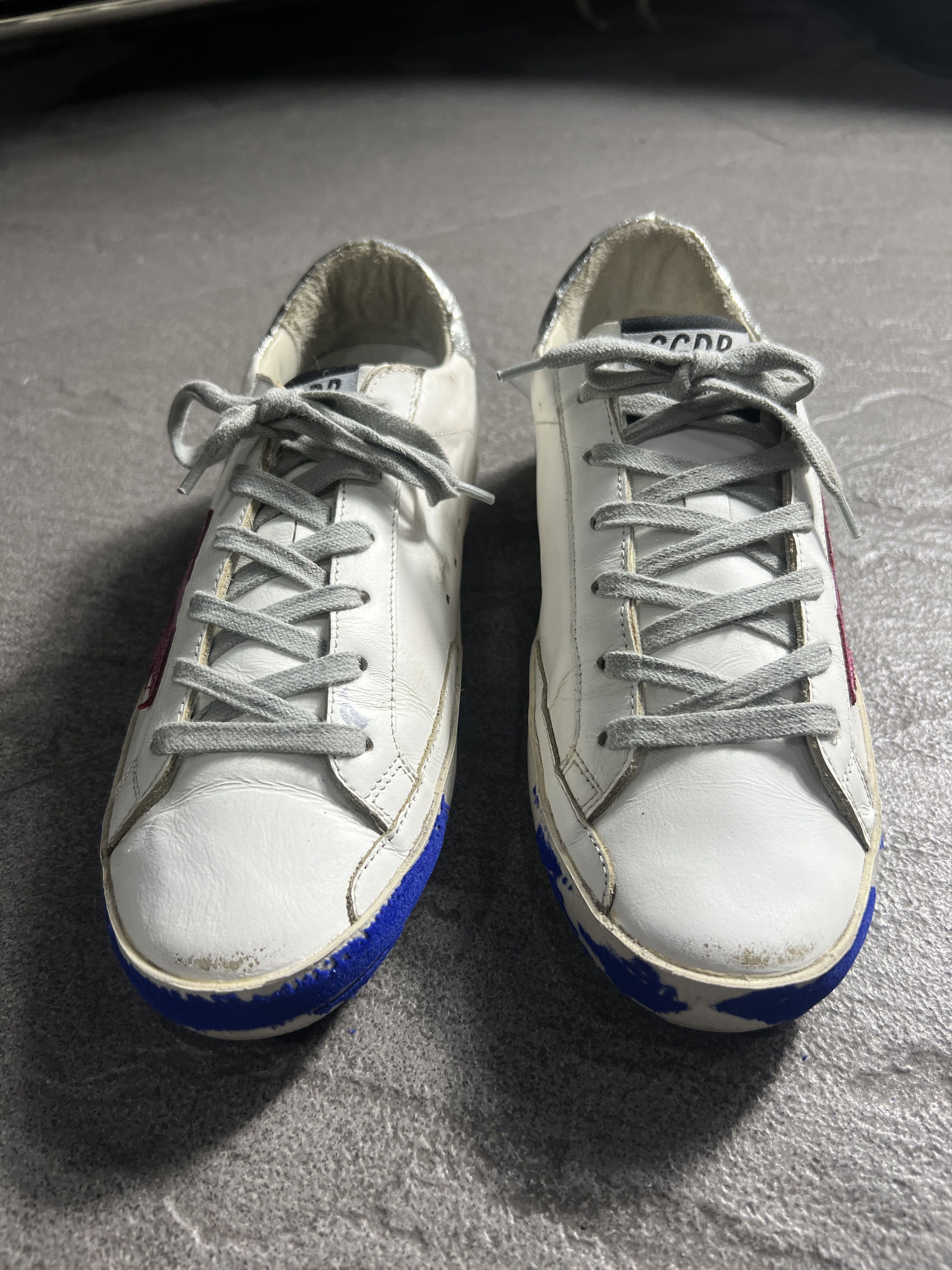 Golden Goose Golden Goose Superstar White Pink Star EU39 Distressed Size US 9 / IT 39 - 2 Thumbnail