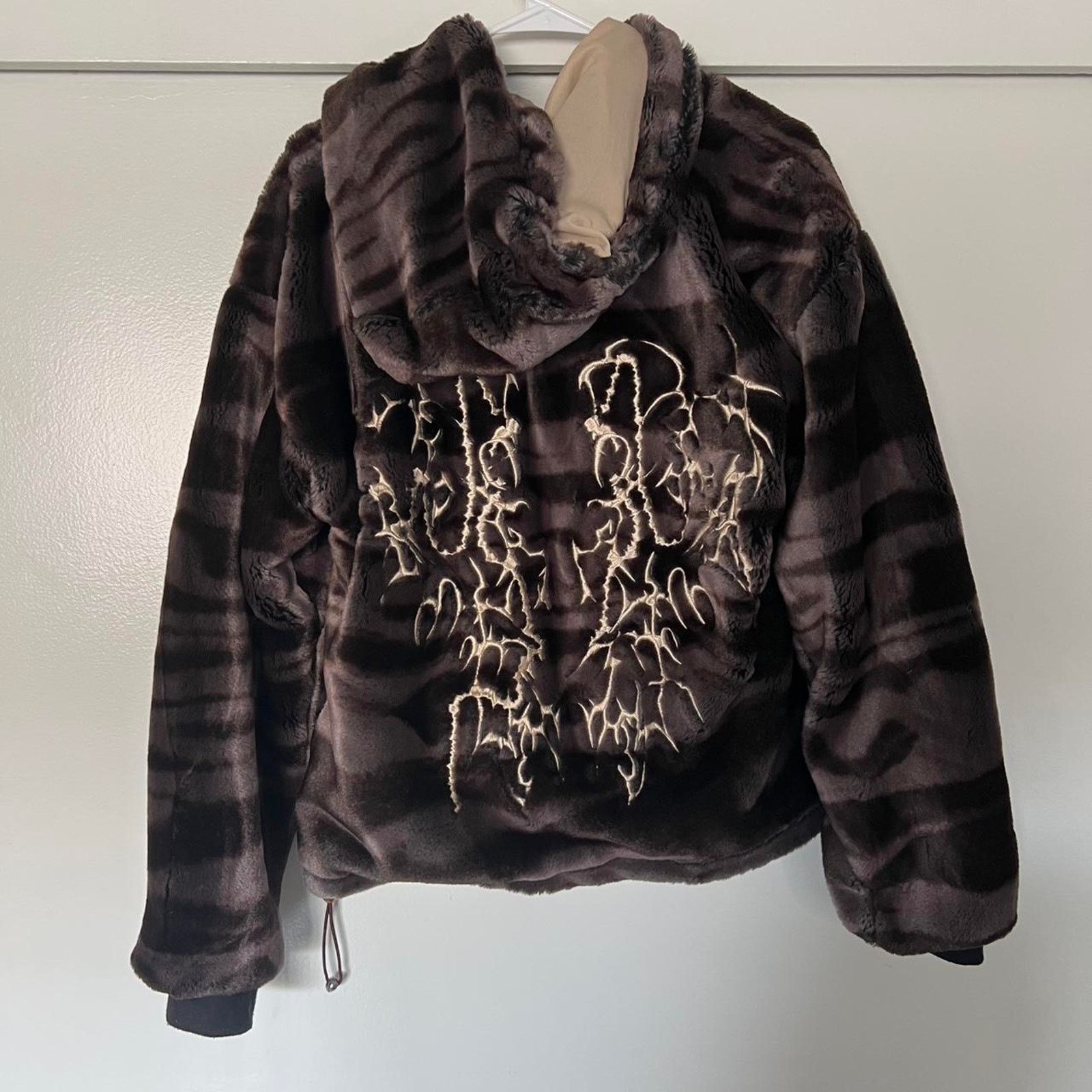 032c BROWN FAUX FUR HOODIE Size M / US 6-8 / IT 42-44 - 4 Thumbnail