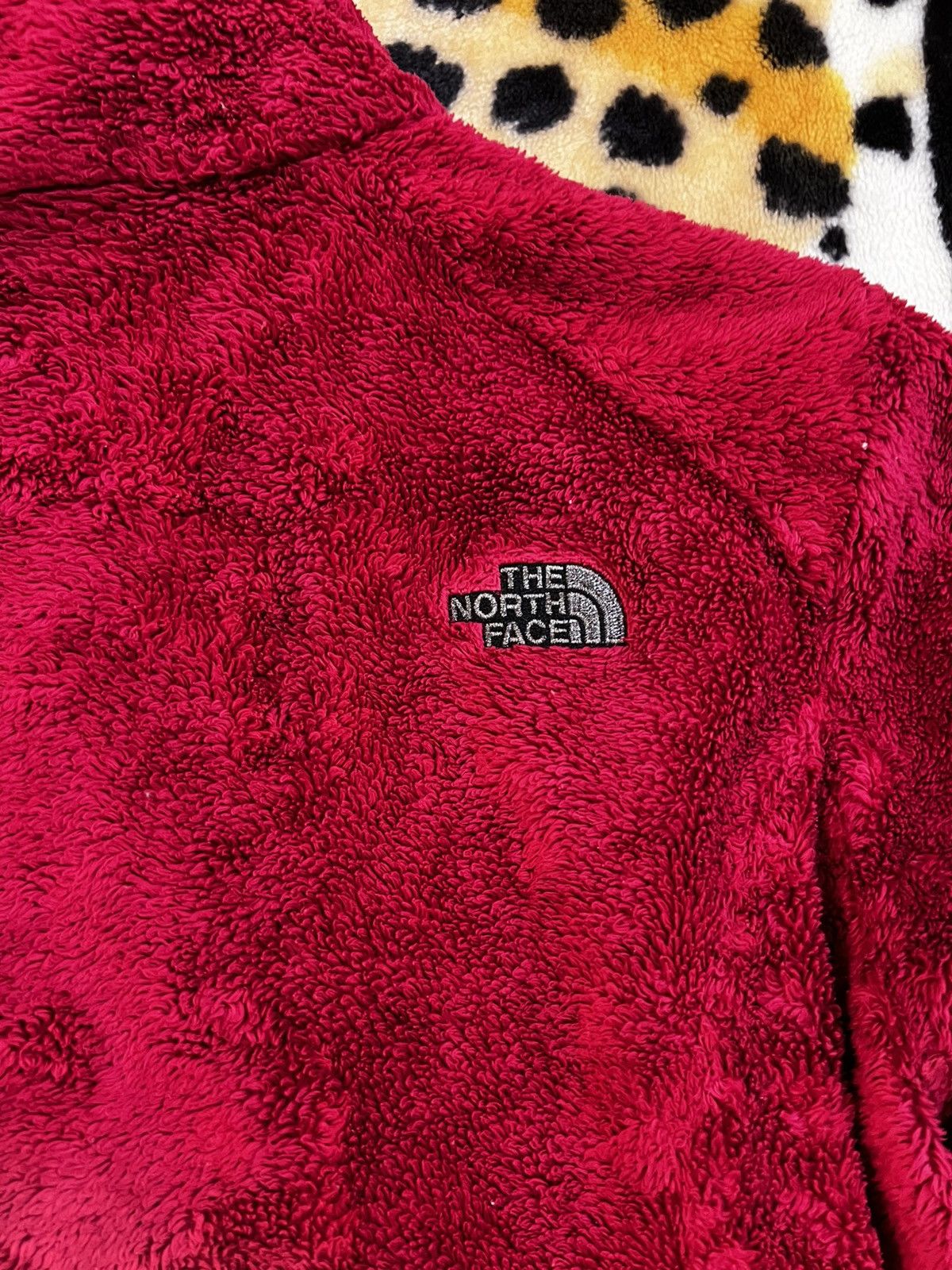 The North Face The North Face Red Poly Fleece Full Zip Up Size M / US 6-8 / IT 42-44 - 7 Thumbnail