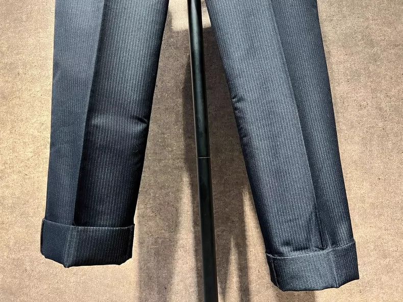 Junya Watanabe Junya Watanabe Pinstripe Wool Dress Pants Size US 26 / EU 42 - 5 Thumbnail