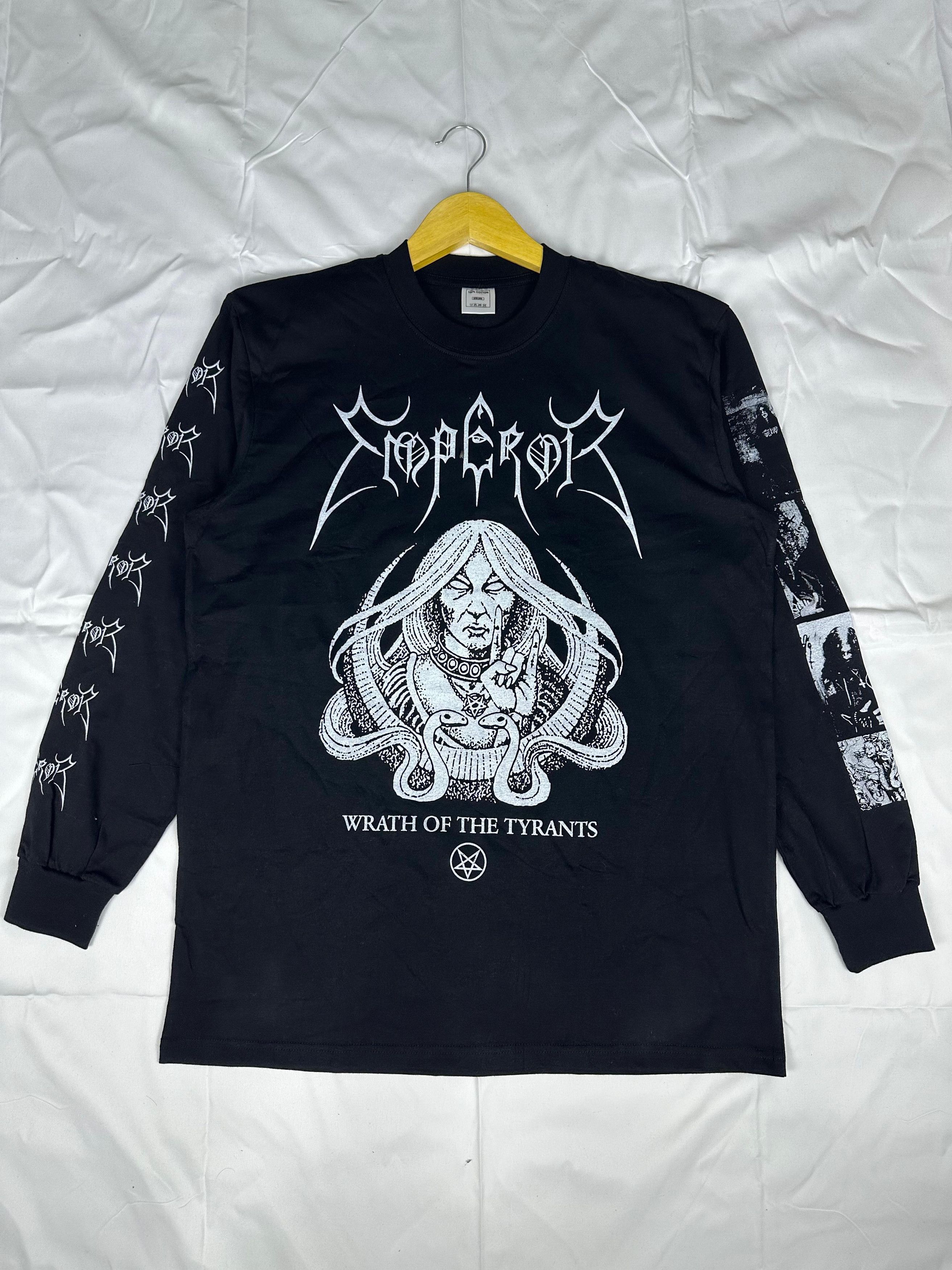 image of Archival Clothing x Band Tees Emperor 90's T-Shirt Wrath Of The Tyrant Vintage in Black (Size XL)