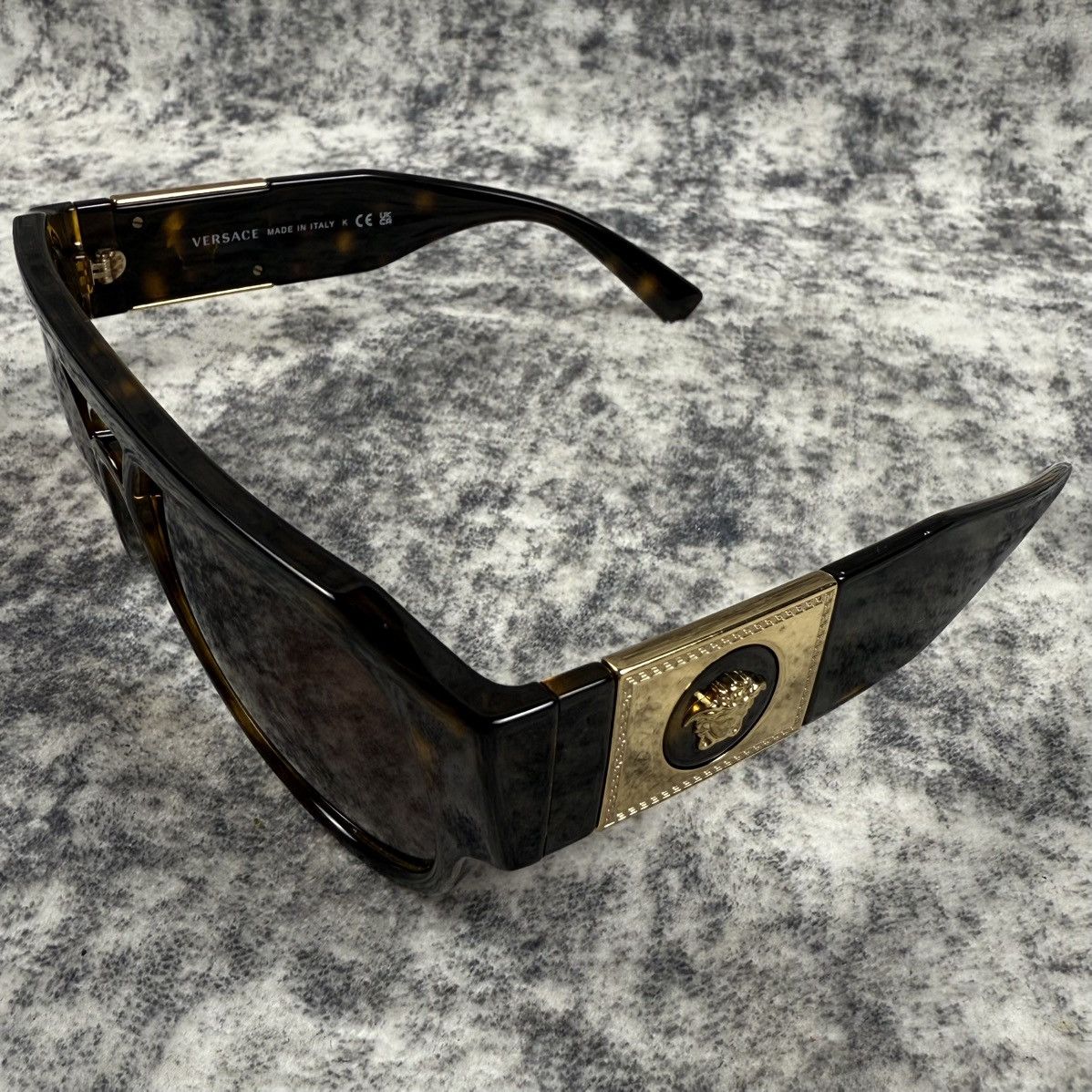 Versace Versace Medusa Head Tortoiseshell Sunglasses Size ONE SIZE - 2 Thumbnail