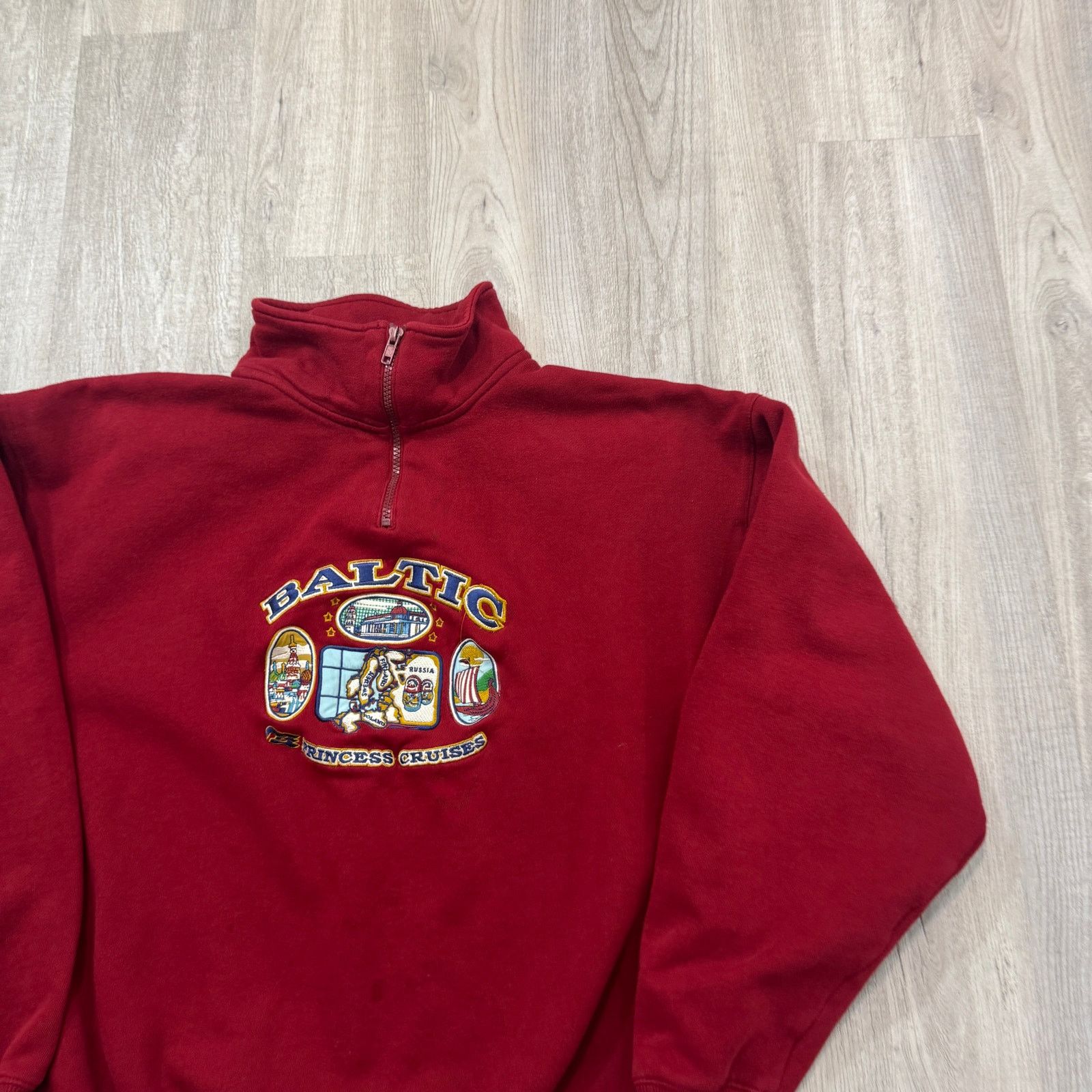 Vintage Vintage Baltic Princess Cruises Sweatshirt Adult XL Red Size US XL / EU 56 / 4 - 2 Thumbnail