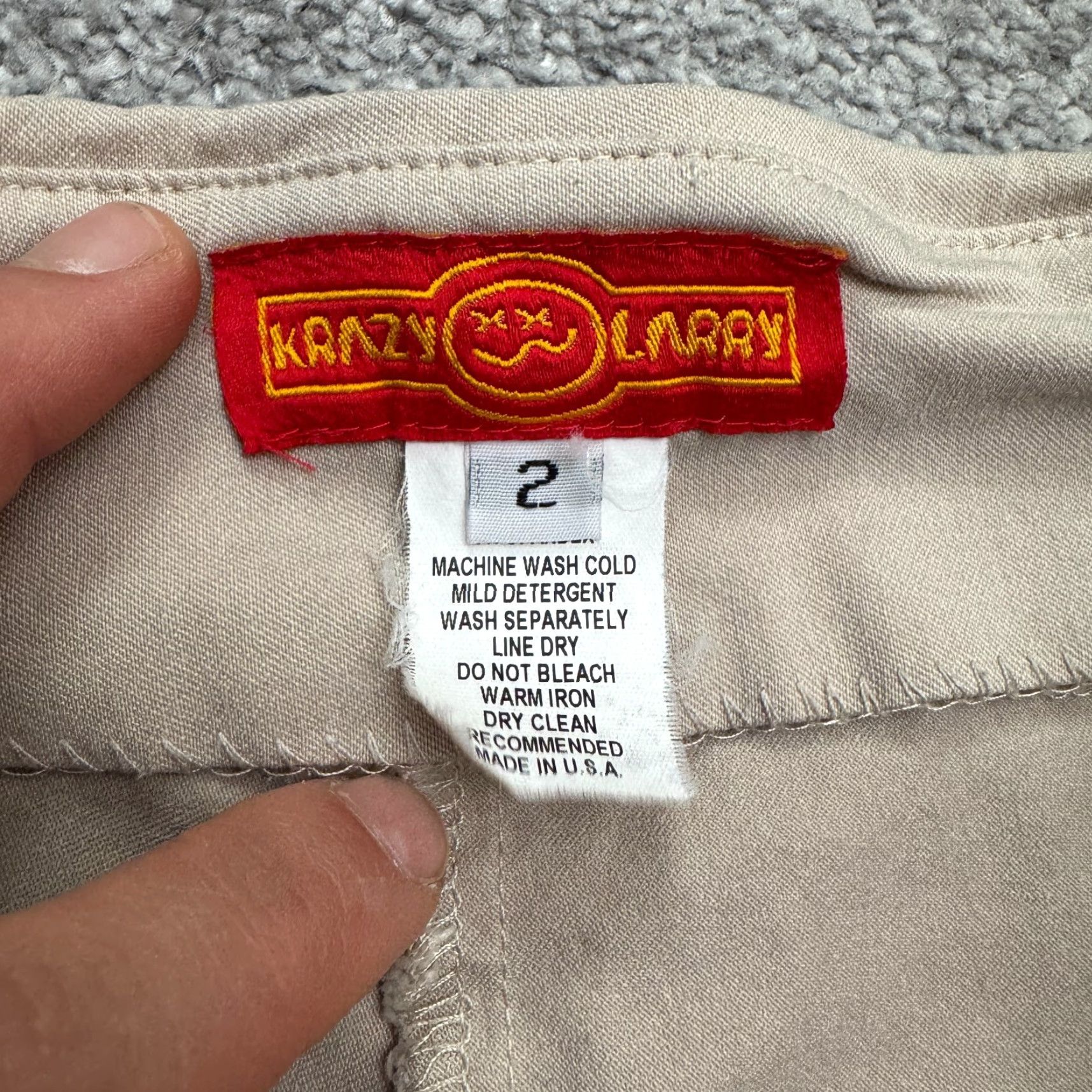 Banana Republic VINTAGE Banana Republic Women Pants Straight Leg High Rise Casual 2 Beige Stretch 26x27 Size 26" / US 2 / IT 38 - 4 Thumbnail