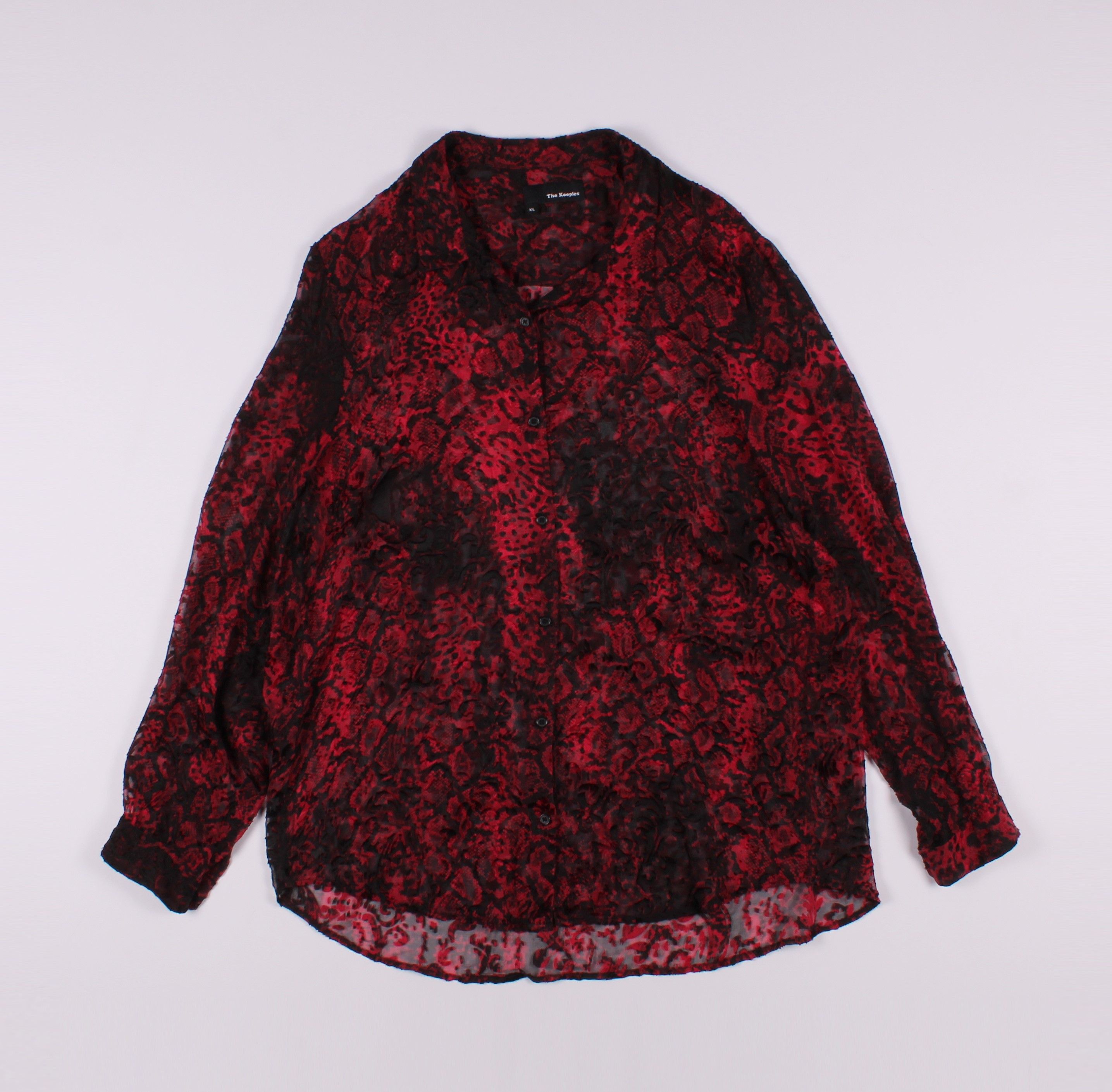 The Kooples The Kooples Silk Flora Mesh Shirt Size XL / US 12-14 / IT 48-50 - 1 Thumbnail