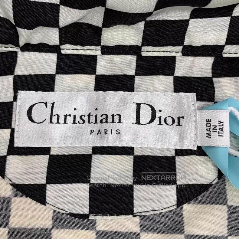 Dior Dior Black and white colour-blocked checkerboard hooded lo Size XXS / US 00 / IT 34 - 6 Thumbnail