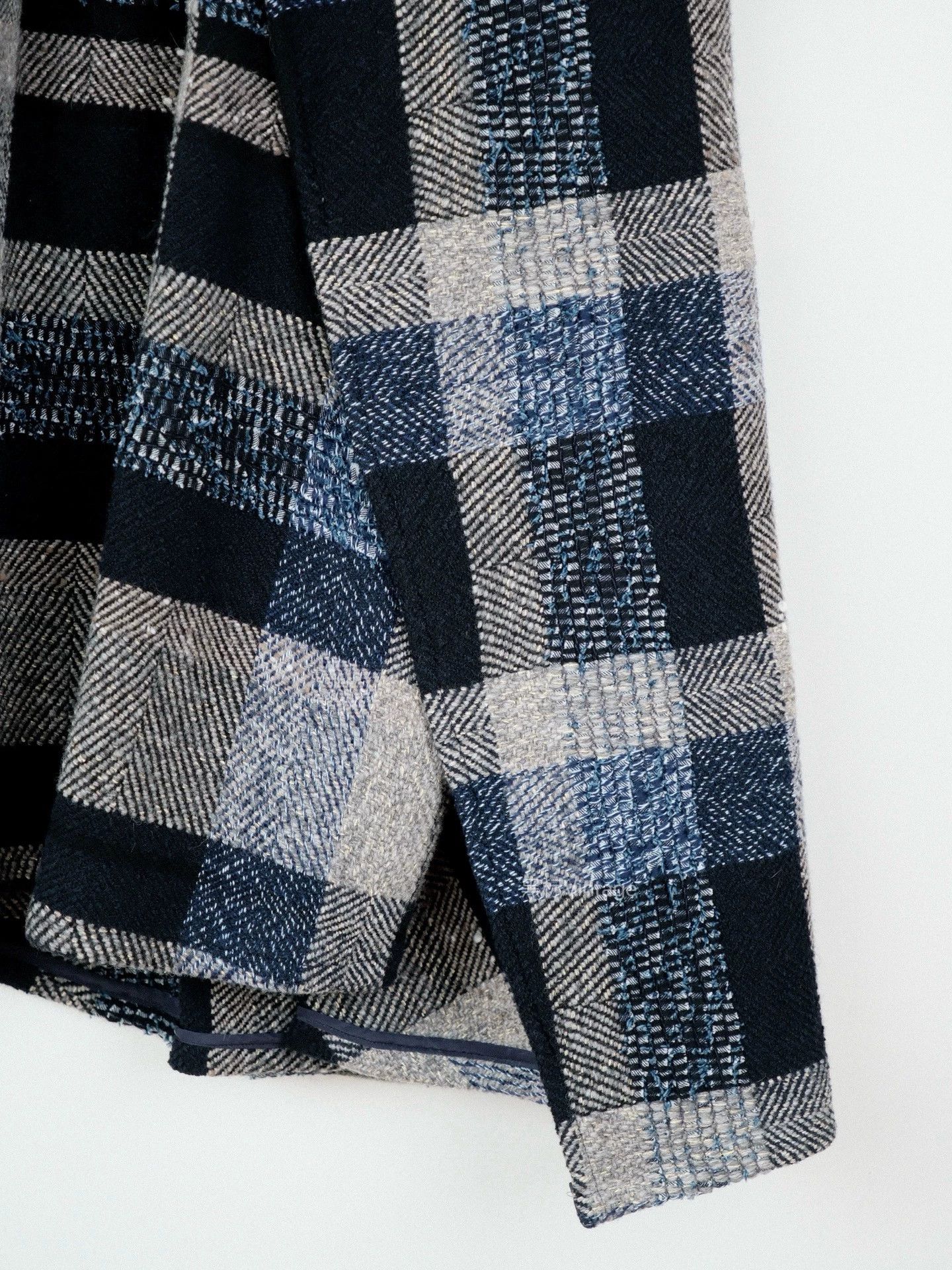 Yohji Yamamoto Yohji Yamamoto 18AW Vintage Deconstructed Check Tweed Skirt Size 26" / US 2 / IT 38 - 5 Thumbnail