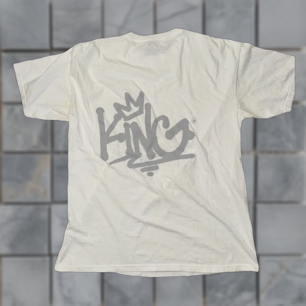 Vintage King Streetwear Crown Logo Graphic T-Shirt White XL Urban Skate Tee Mens Size US XL / EU 56 / 4 - 1 Thumbnail