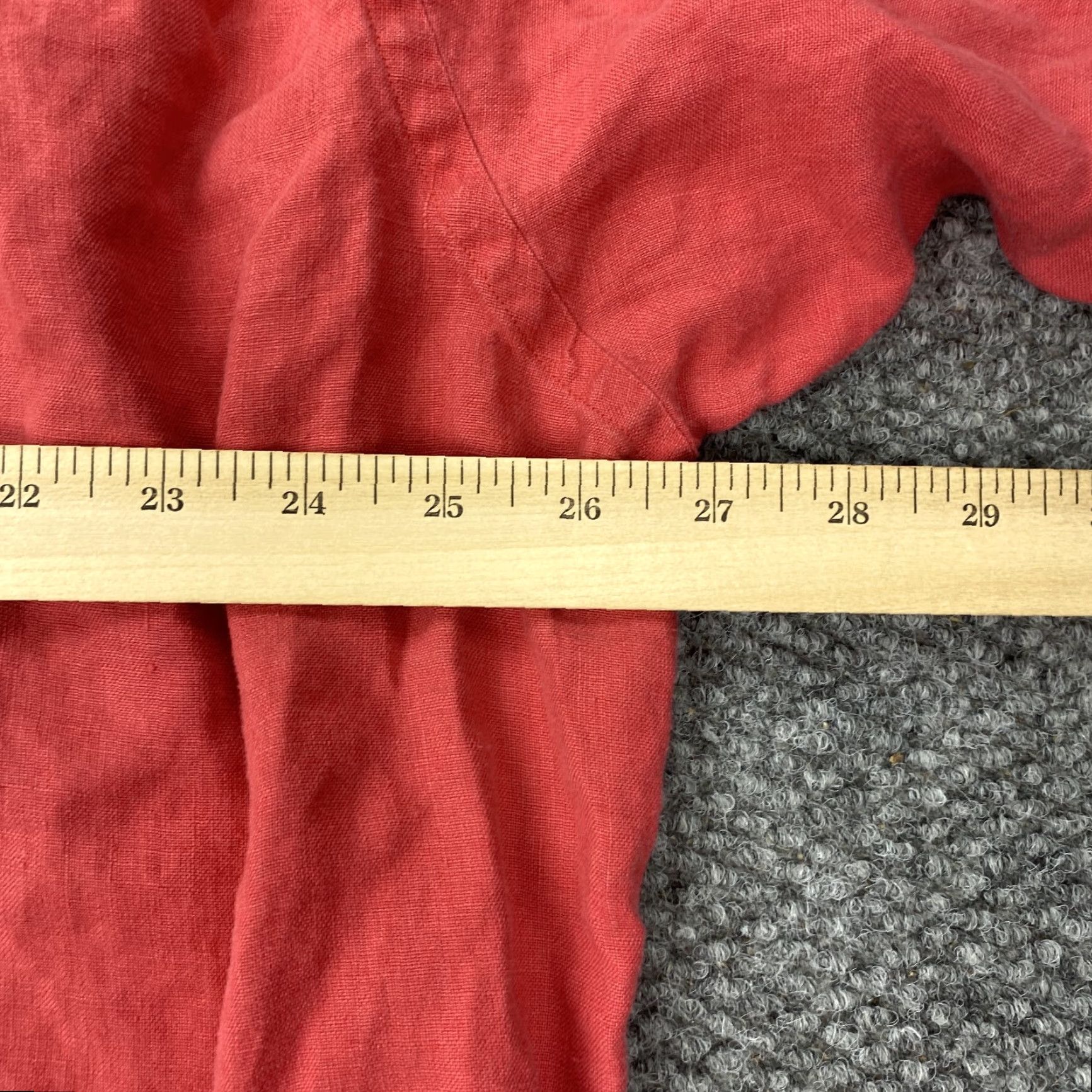 Brooks Brothers Brooks Brothers Men's XL Red Irish Linen Button-Down Shirt Casual Pocket Summer Warm Weather Hong Kong Size US XL / EU 56 / 4 - 7 Thumbnail