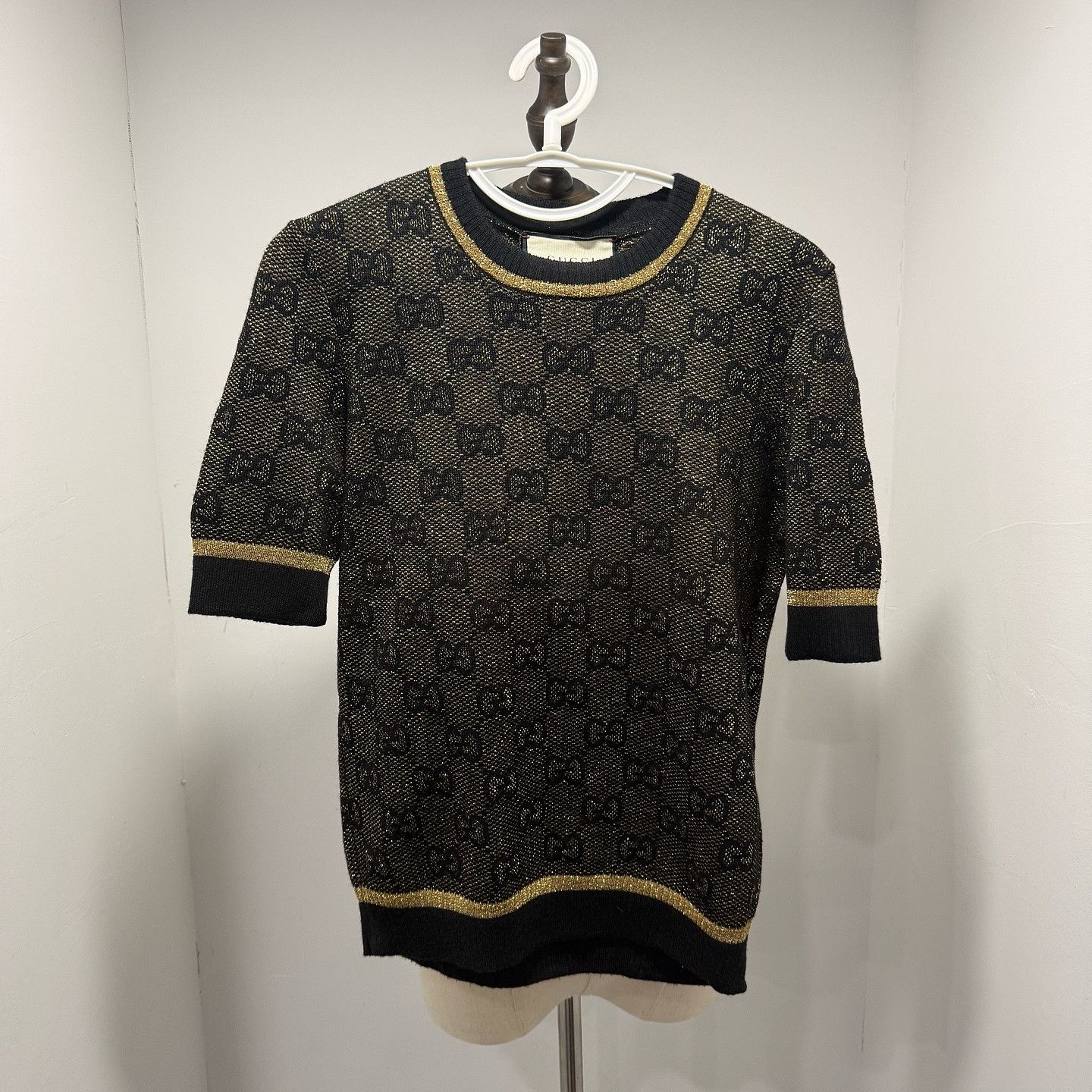 Gucci Gucci GG Wool Short Sleeve Sweater Size M Size M / US 6-8 / IT 42-44 - 1 Thumbnail