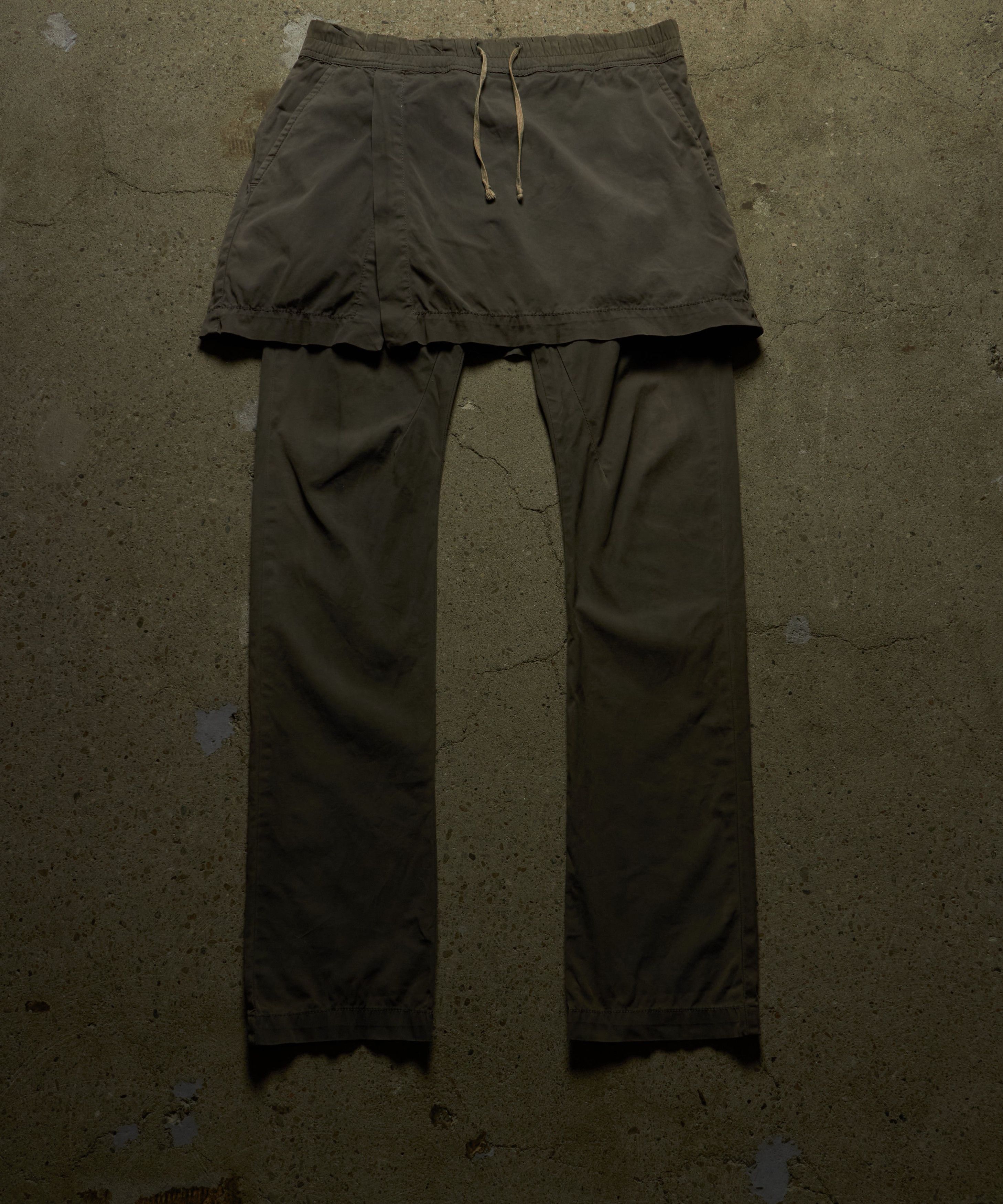 Rick Owens Drkshdw FW10 [GLEAM] ASYMMETRICAL KILT PANTS Size US 30 / EU 46 - 1 Thumbnail