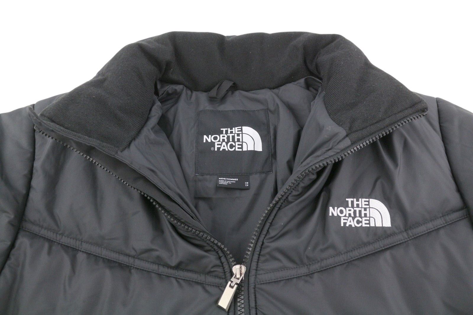 The North Face XS Black Full Zip High Neck Insulated Logo Puffer 83719 Size US XS / EU 42 / 0 - 5 Thumbnail