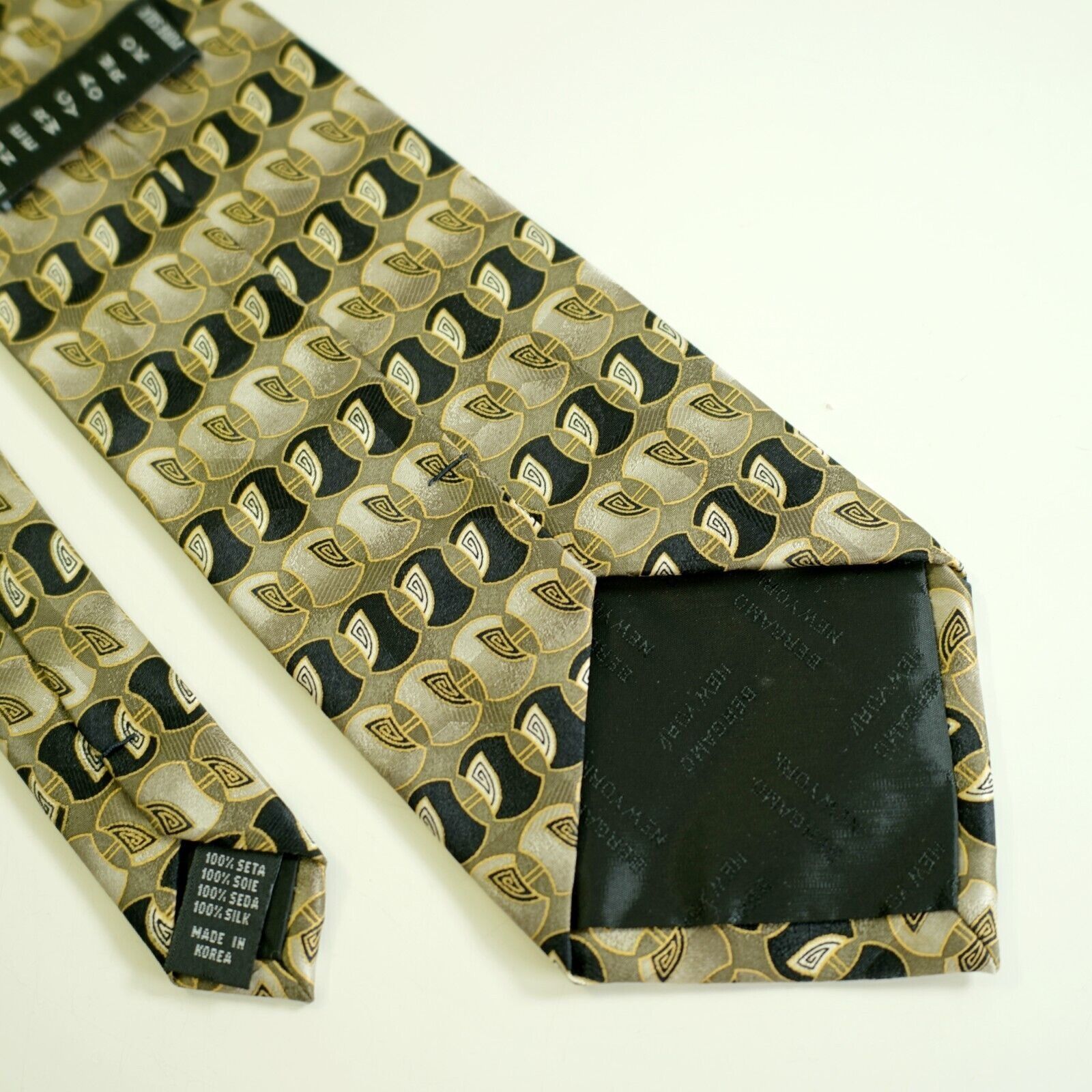 Bergamo New York Bergamo New York Beige Green Black Abstract Geometric Print Size ONE SIZE - 5 Thumbnail