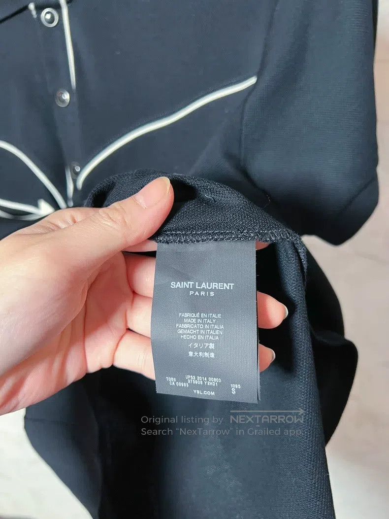 Saint Laurent Paris Saint Laurent Paris Polos Size US S / EU 44-46 / 1 - 5 Thumbnail