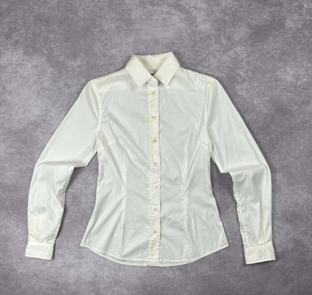 Dolce & Gabbana [92]Dolce and Gabbana Ruffle Detail Long Sleeve Shirt M Size M / US 6-8 / IT 42-44 - 1 Thumbnail