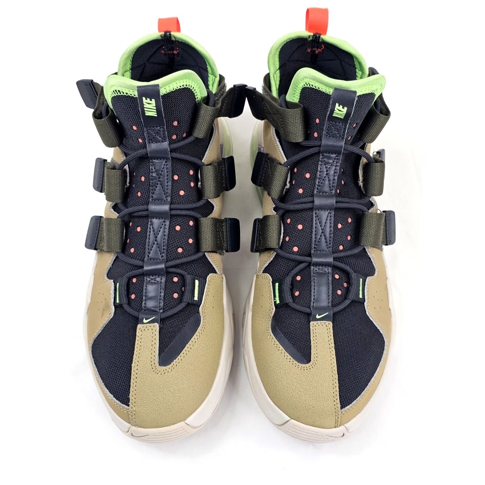 Nike Nike Air Edge 270 Athletic Trainer Shoe Men 12.5 Olive Green Black Mid Top EUC Size US L / EU 52-54 / 3 - 3 Thumbnail