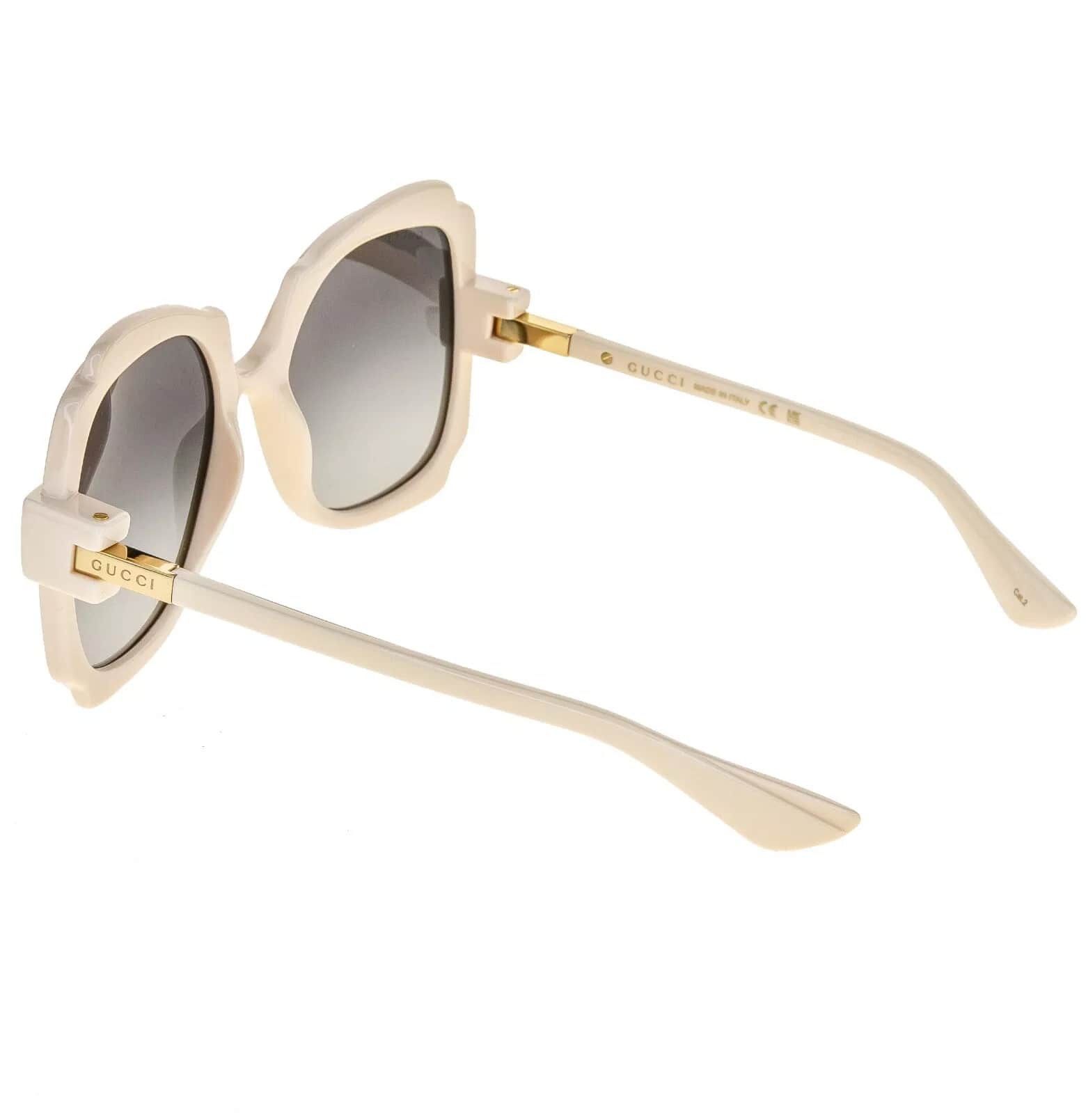 Gucci GUCCI Ivory Grey 1431 Oversized Retro Gg1431S Sunglasses 004 Size ONE SIZE - 6 Thumbnail