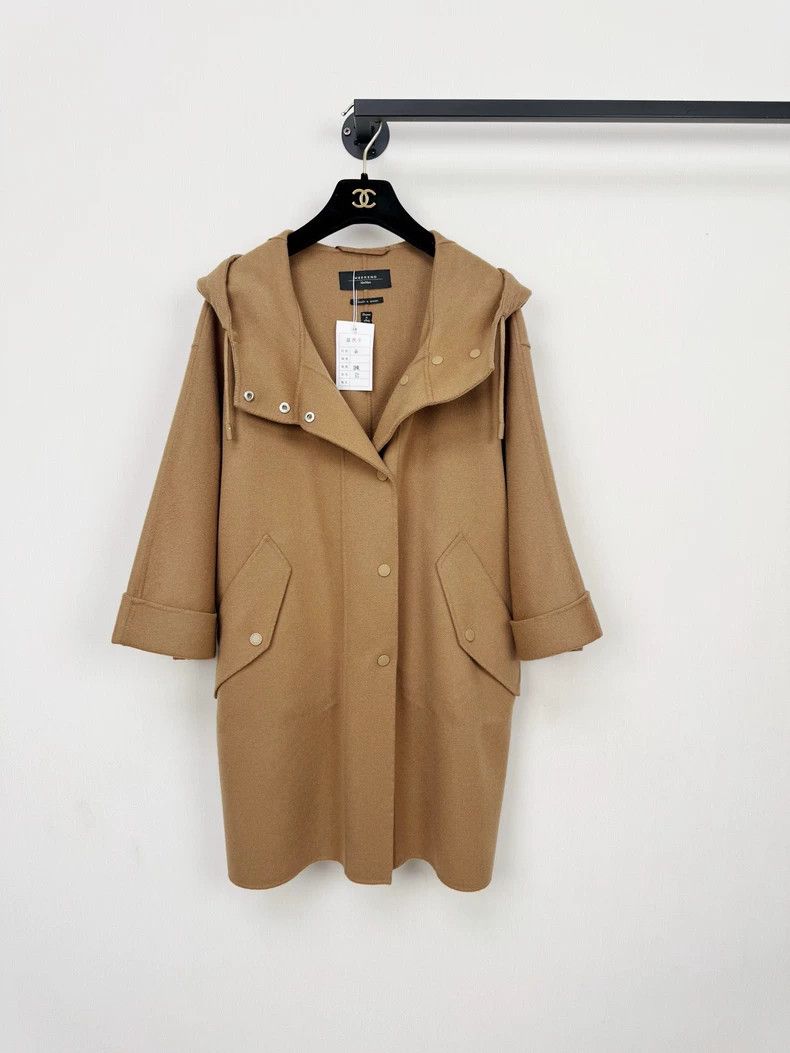 Max Mara Max Mara Brown classic wool coat Size S / US 4 / IT 40 - 1 Thumbnail