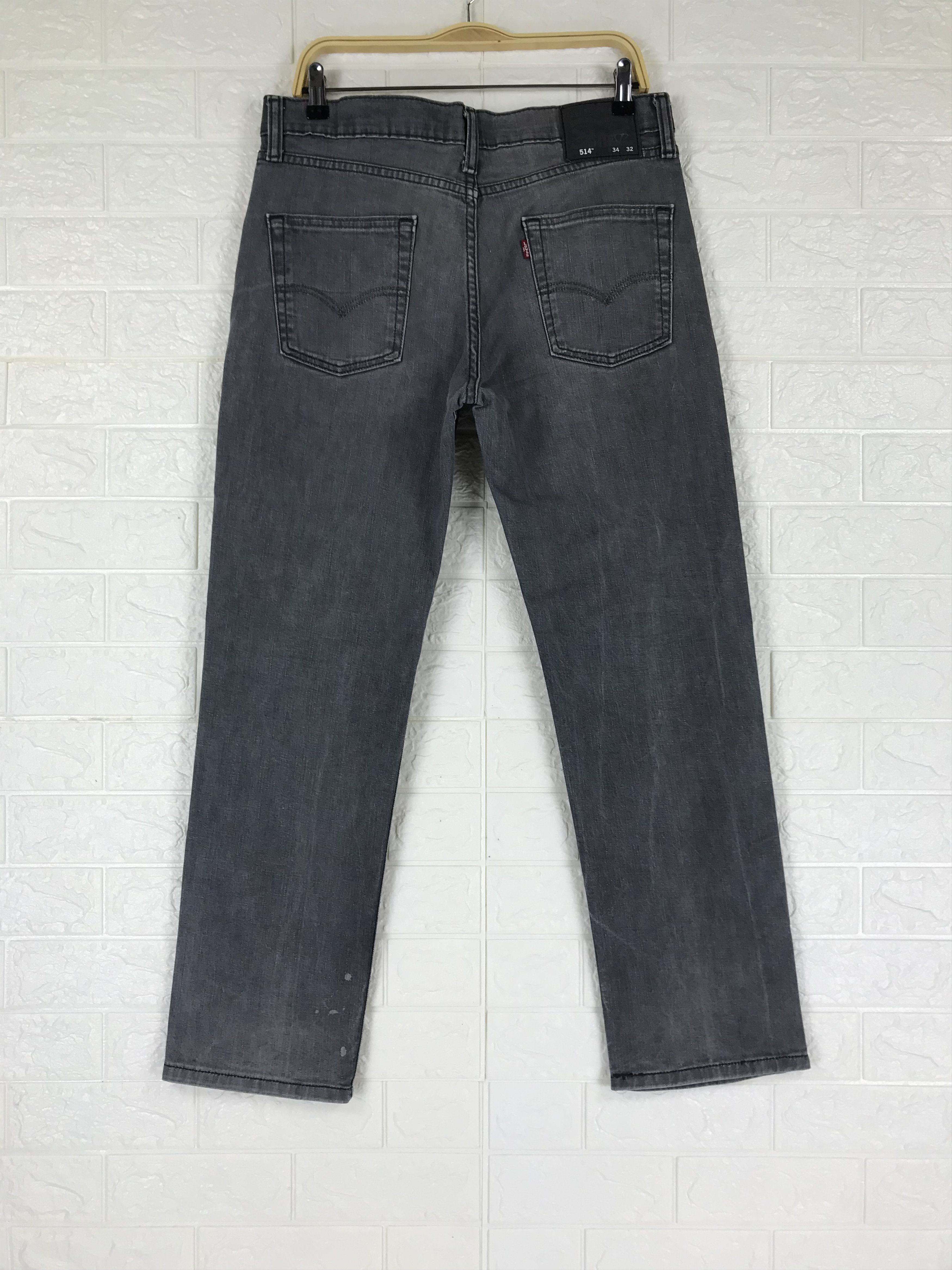 Levi's Vintage Levi's 514 Faded Black Jeans Straight Fit Denim Size US 34 / EU 50 - 5 Thumbnail