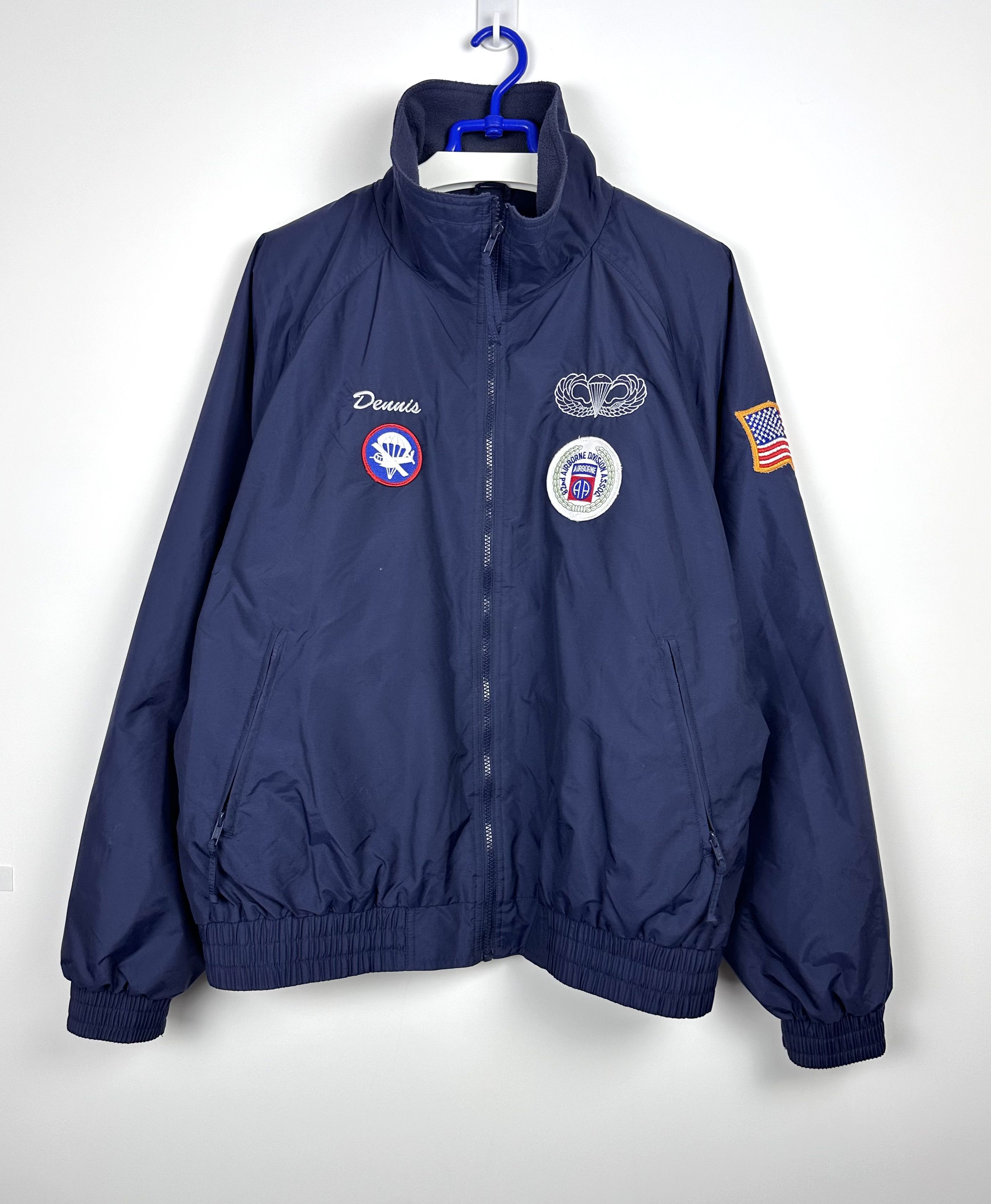 Vintage Air Force Eagle USA Bomber Jacket Size US XL / EU 56 / 4 - 1 Thumbnail