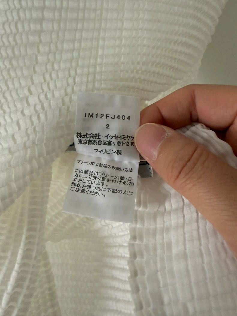 Issey Miyake issey miyake size:2 White high-neck and short-sleeved shir Size XXS / US 00 / IT 34 - 5 Thumbnail