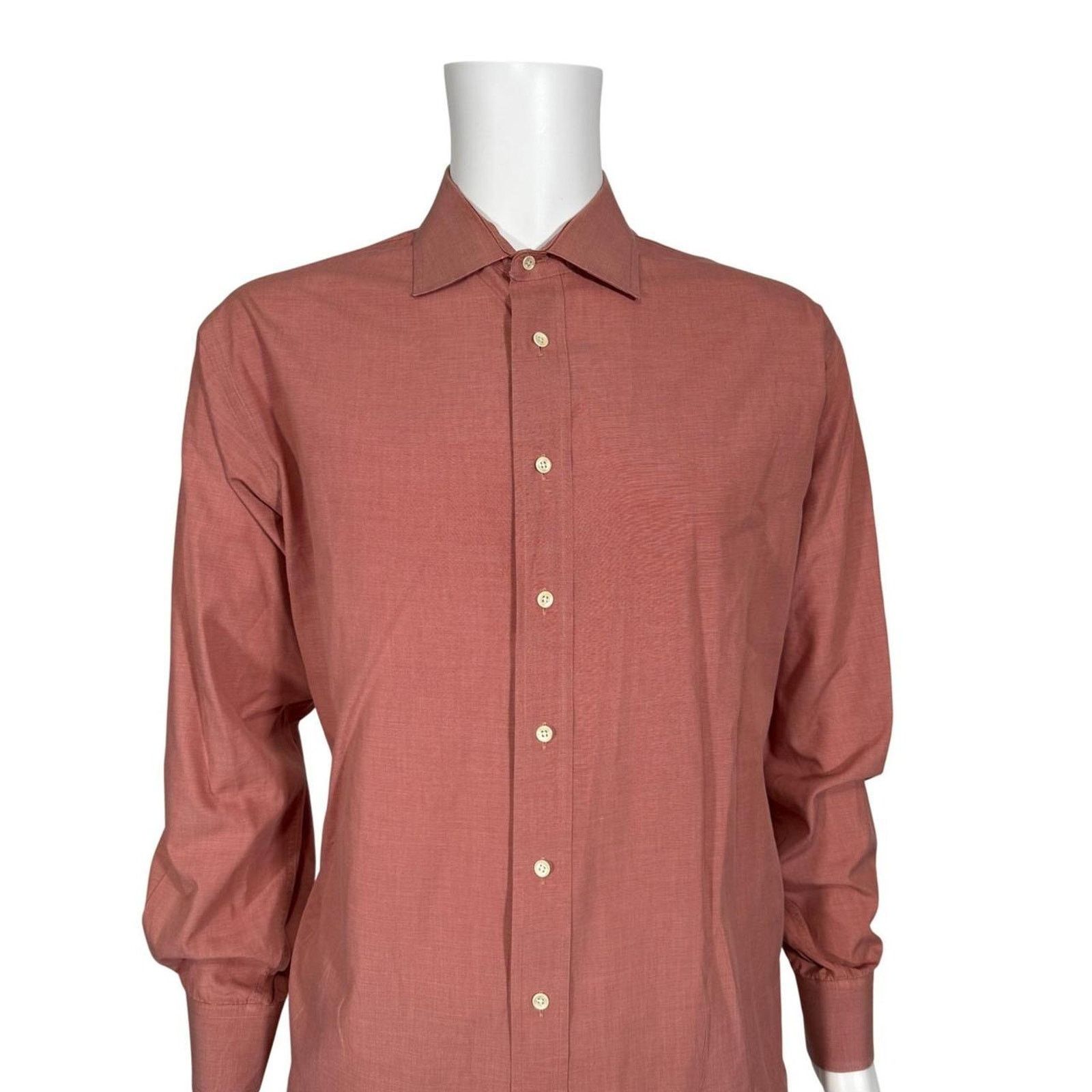 Burberry Vintage Burberrys London Mens XL Salmon Heritage Made in USA Size US XL / EU 56 / 4 - 3 Thumbnail