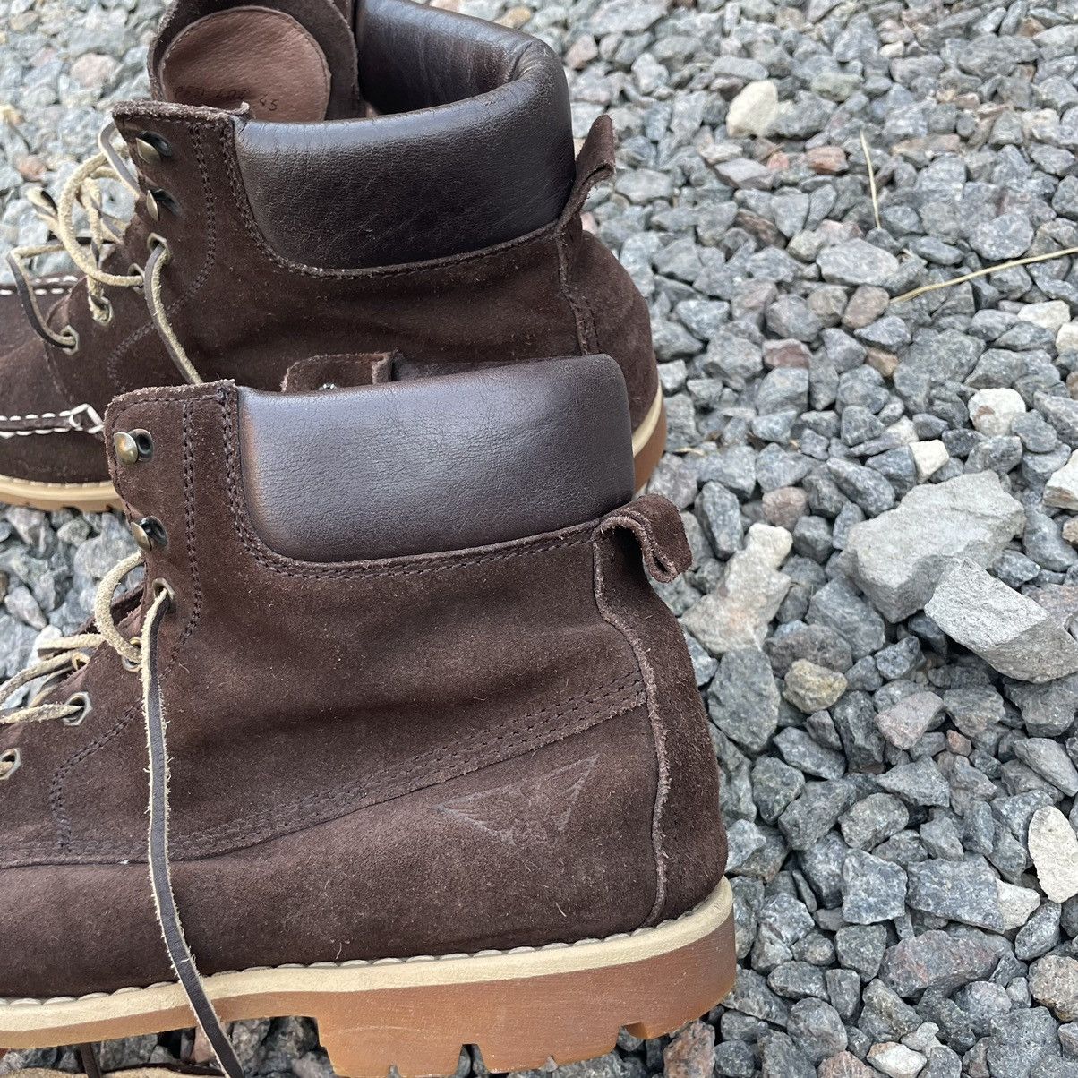 Vibram wabasha chukka boot copper rough cut brown leather Shoes Size US 11.5 / EU 44-45 - 2 Thumbnail