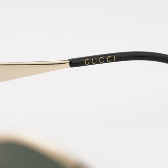 Gucci Gucci GG1853S 001 Sunglasses Gold Oval Frame, Grey Lenses Size ONE SIZE - 9 Thumbnail