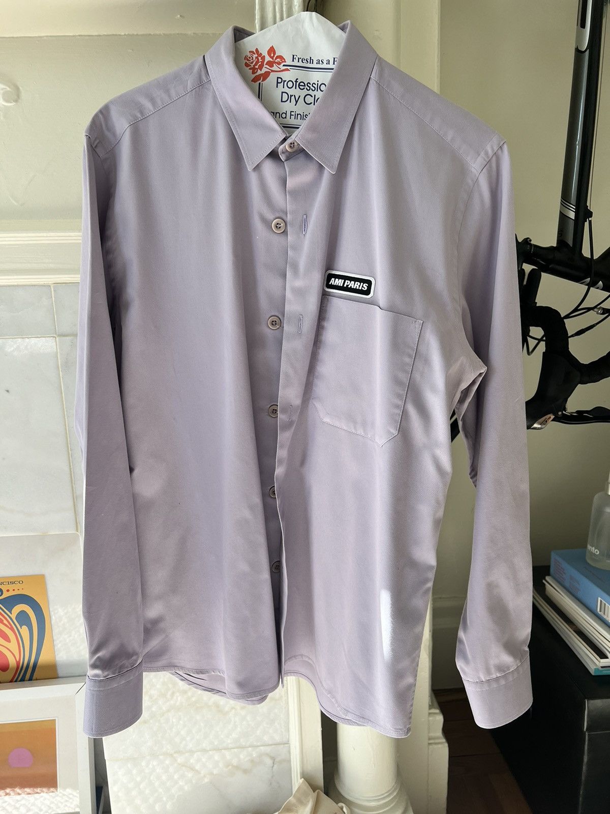 AMI AMI lilac work shirt Size US S / EU 44-46 / 1 - 1 Thumbnail