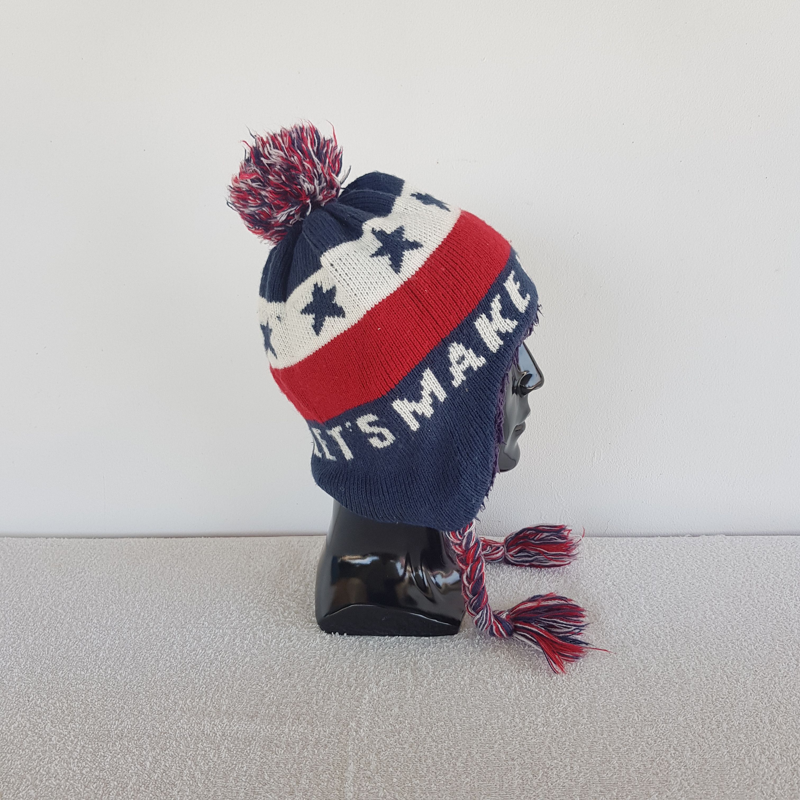 Japanese Brand Vintage Japanese Earflap Hats Make Magic Beanie Snow Caps Size ONE SIZE - 3 Thumbnail