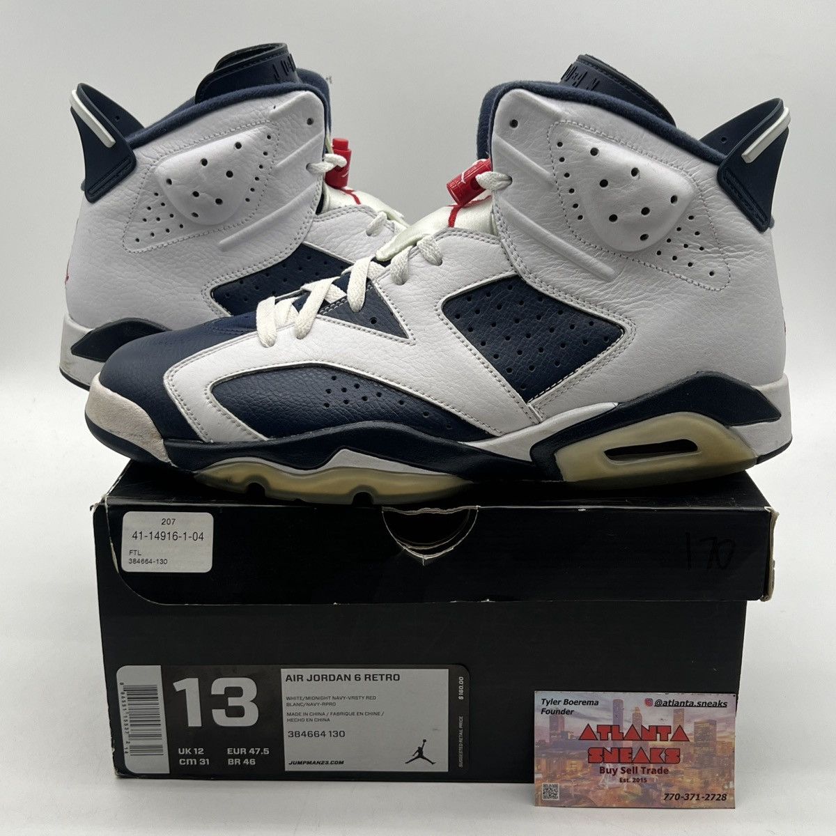Jordan Brand Air Jordan 6 Olympic Size US 13 / EU 46 - 1 Thumbnail