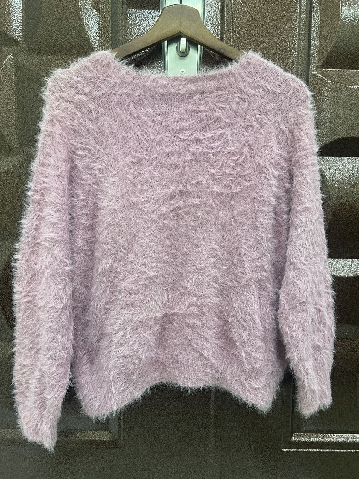 Japanese Brand RARELY Colza Fur Fuzzy Soft Merino Versatiles Pink Sweater Size S / US 4 / IT 40 - 9 Thumbnail