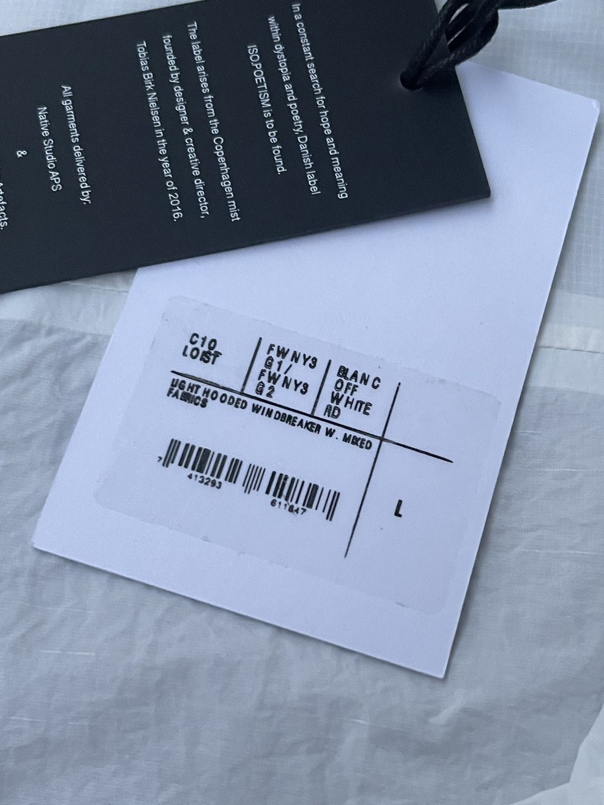 Tobias Birk Nielsen !DS! SS23 Iso Poetism Tobias Birk Nielsen White Nylon Jacket Size US L / EU 52-54 / 3 - 25 Thumbnail